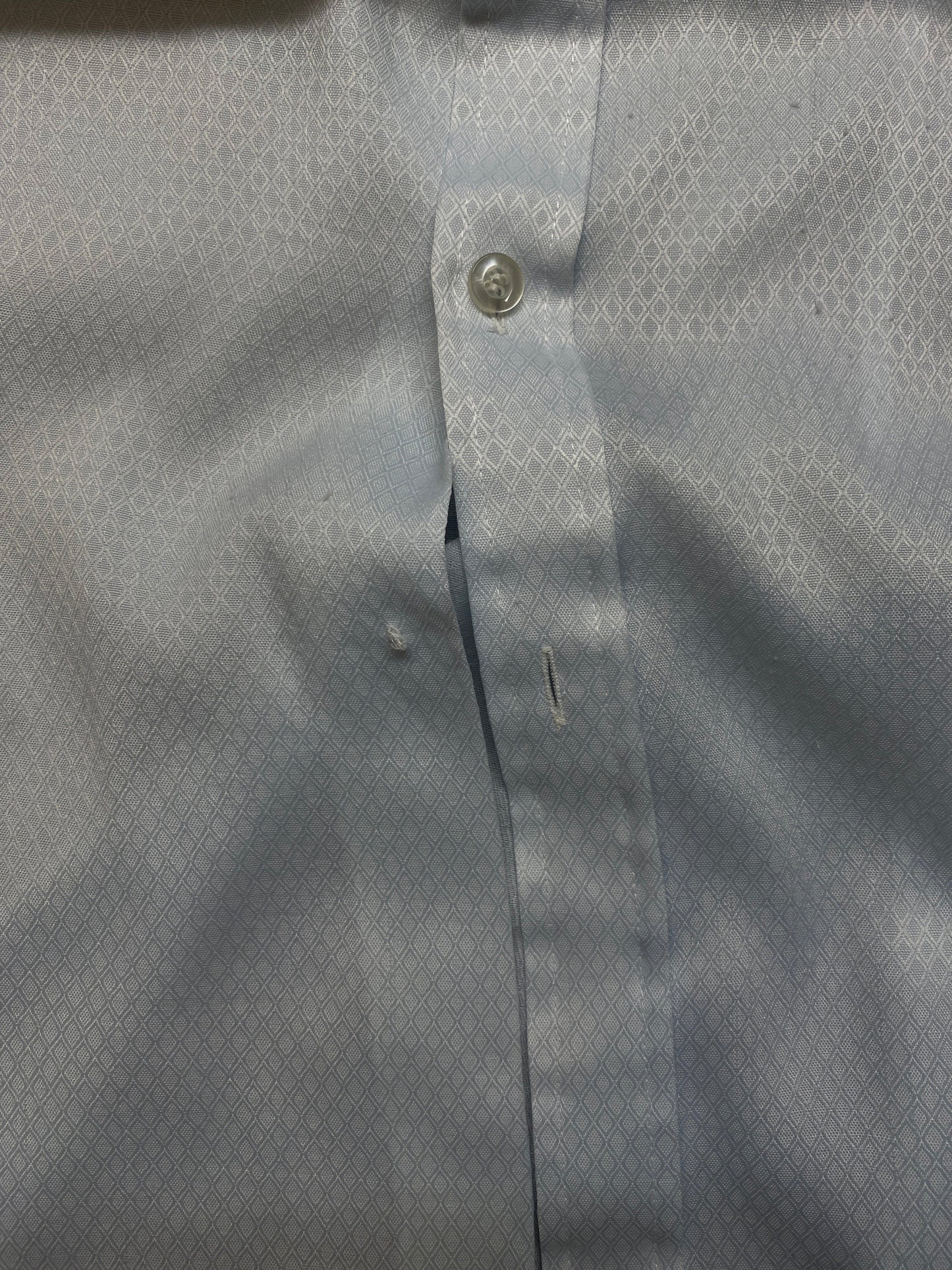 Vintage Sears Shirt Mens Small Blue Button Up from propervintagecanada