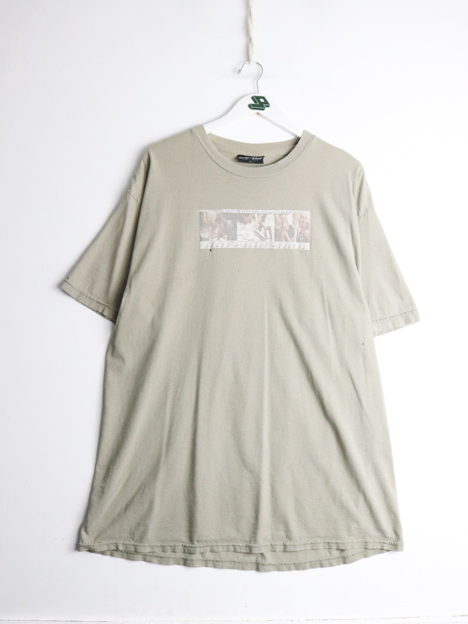 Vintage Serial Killer T Shirt Mens XL Green Scarface from propervintagecanada