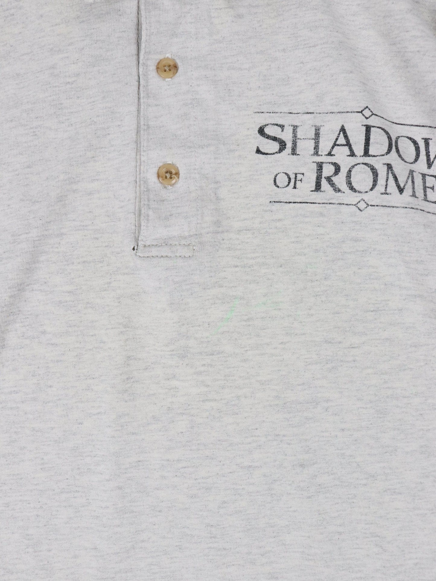 Vintage Shadow of Rome Polo Shirt Mens XL Grey Capcom Promo Video Game