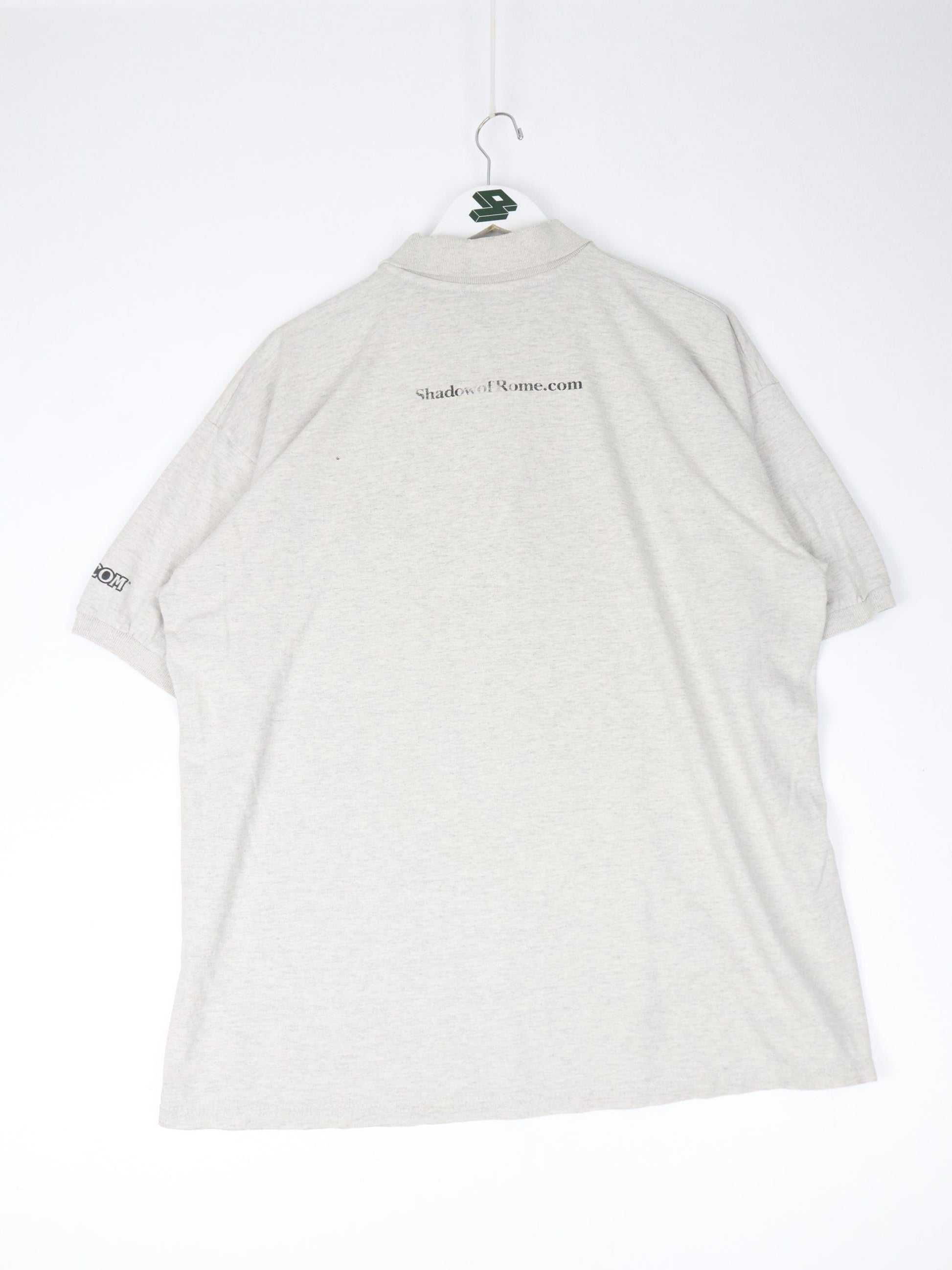 Vintage Shadow of Rome Polo Shirt Mens XL Grey Capcom Promo Video Game
