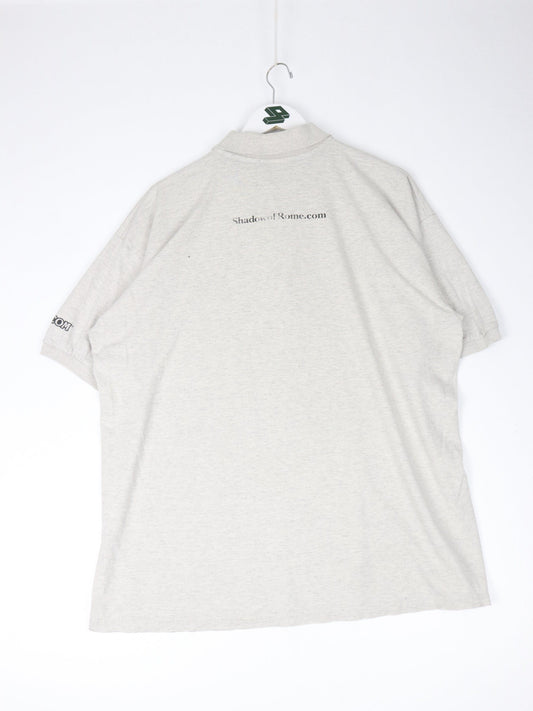 Vintage Shadow of Rome Polo Shirt Mens XL Grey Capcom Promo Video Game from propervintagecanada