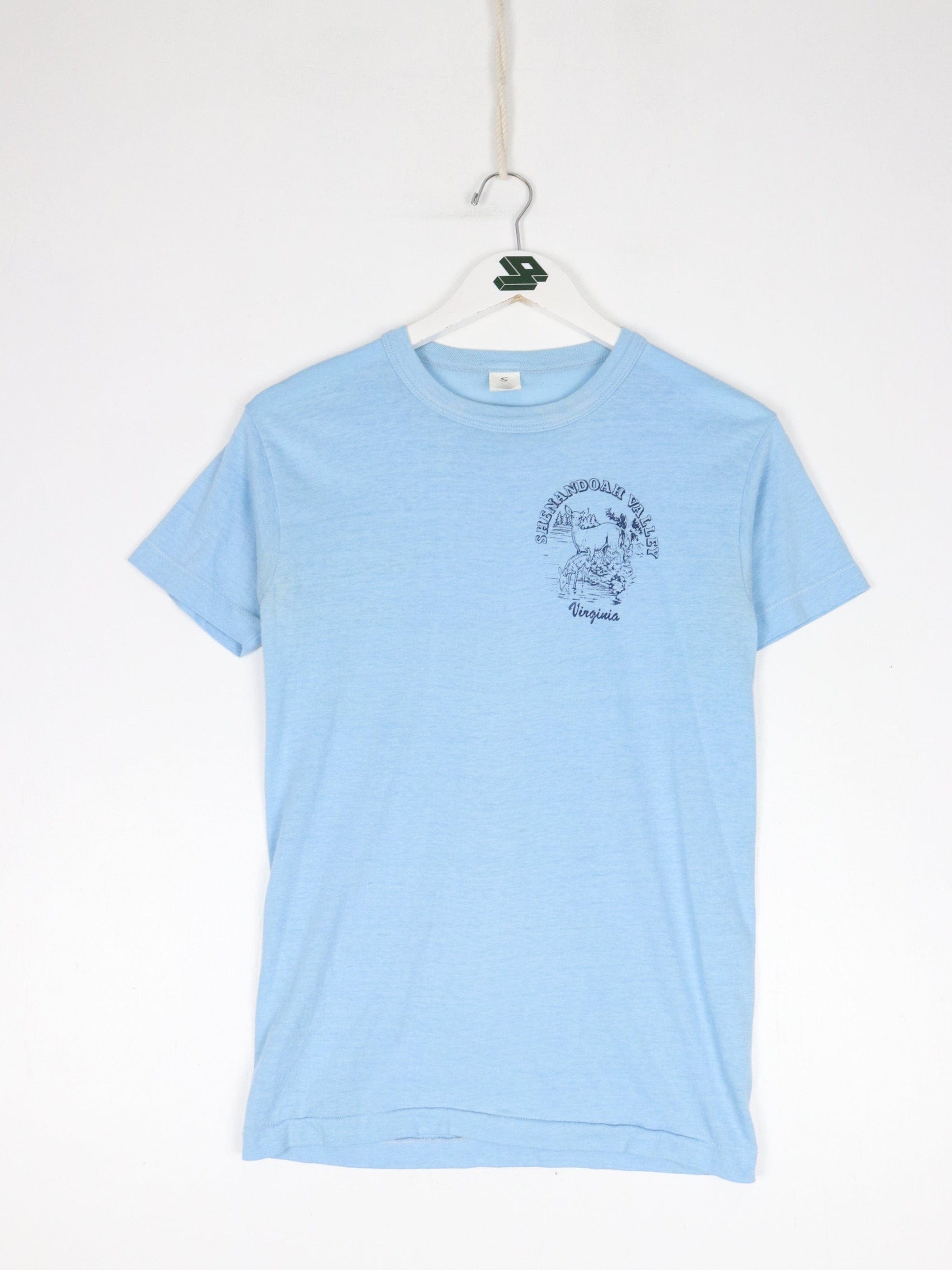 Vintage Shenandoah Valley T Shirt Fits Youth Small Blue 80s