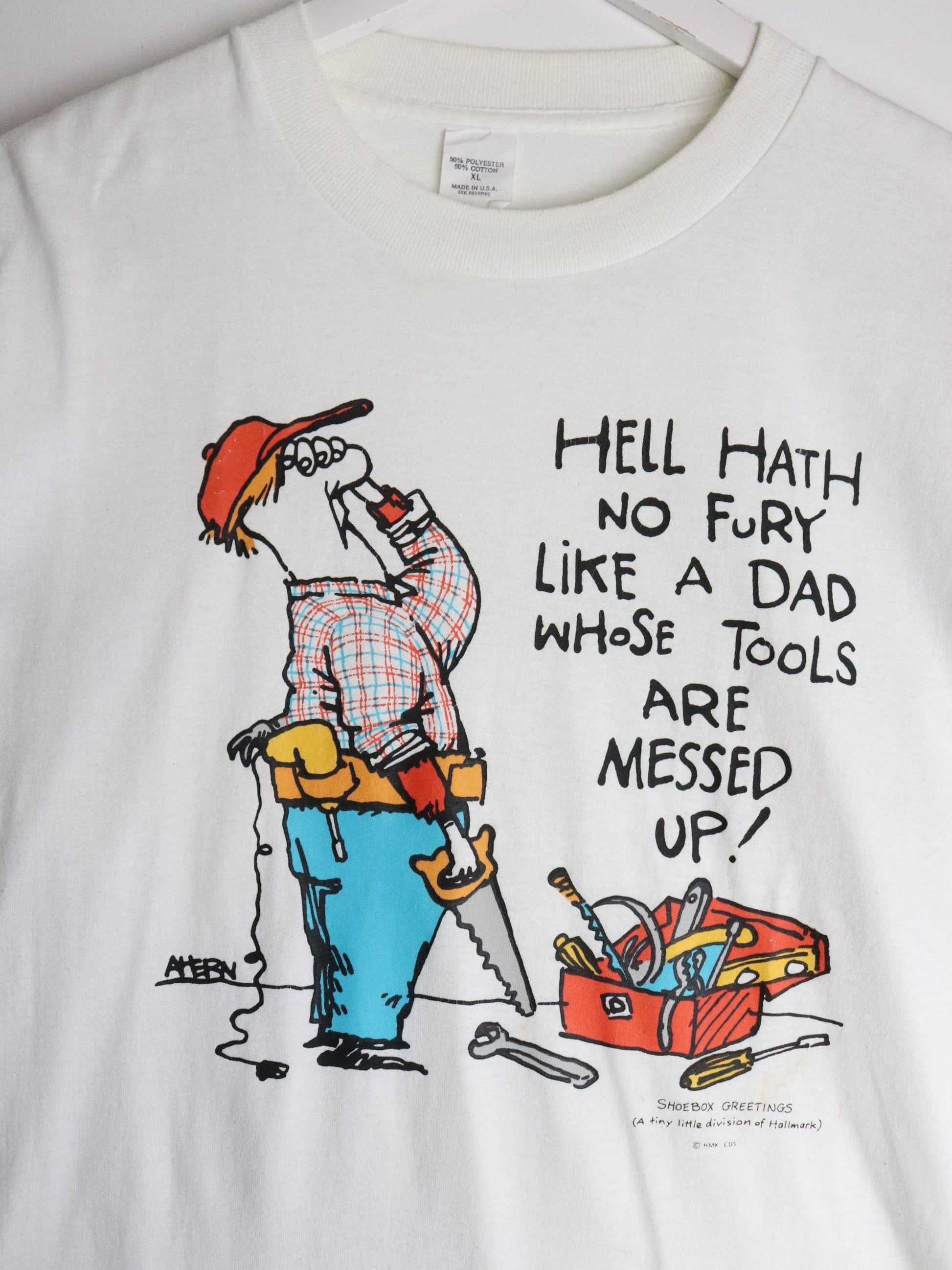 Vintage Shoebox Greetings T Shirt Mens XL White from propervintagecanada