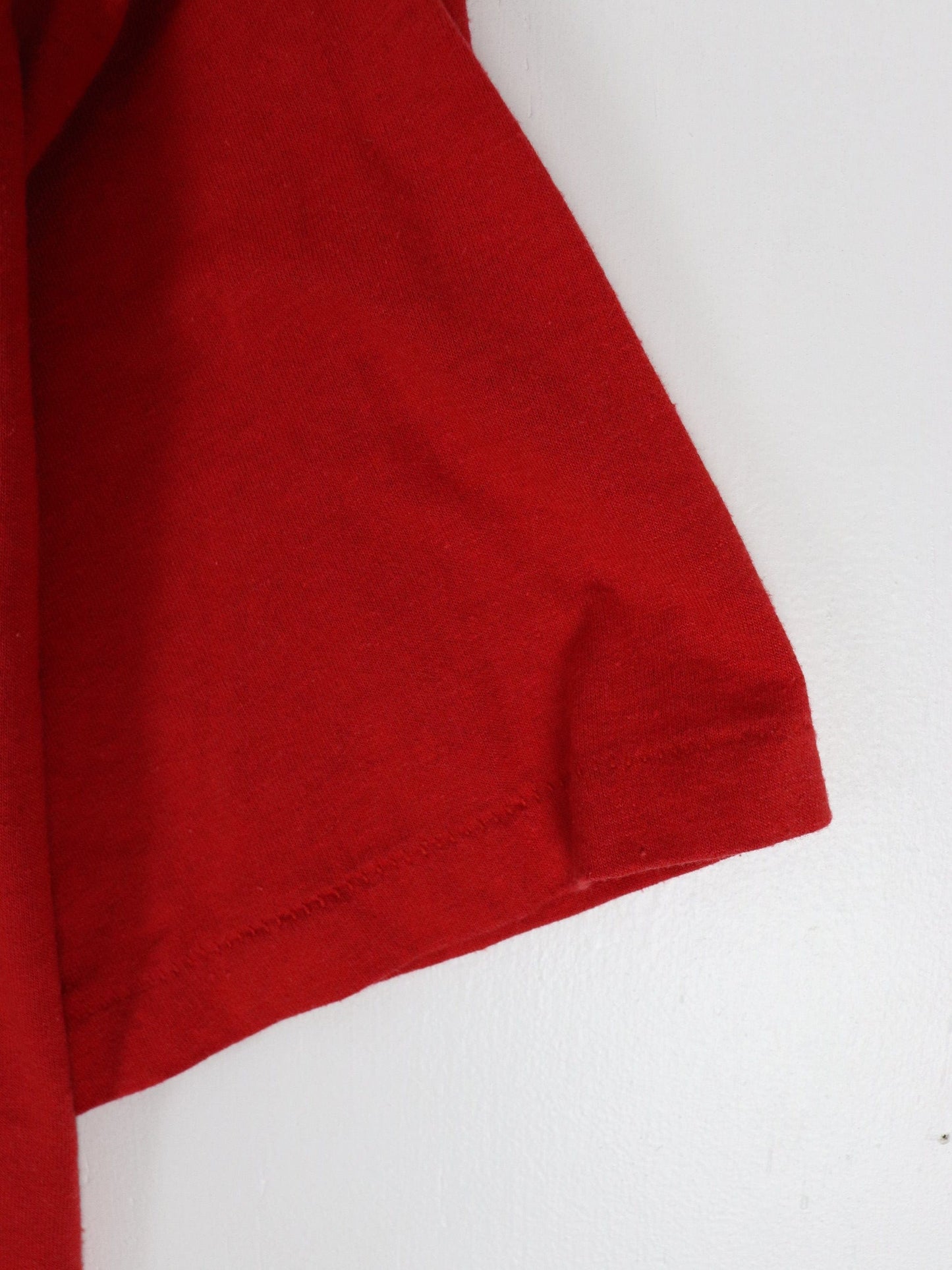 Vintage Shop 'Til You Drop T Shirt Fits Mens L Red 80s Holidays