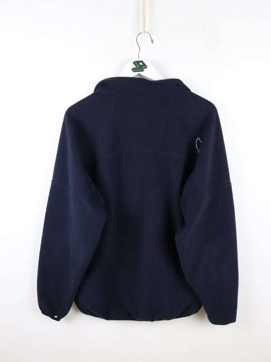 Vintage Sierra Design Fleece Sweater Mens Large Blue