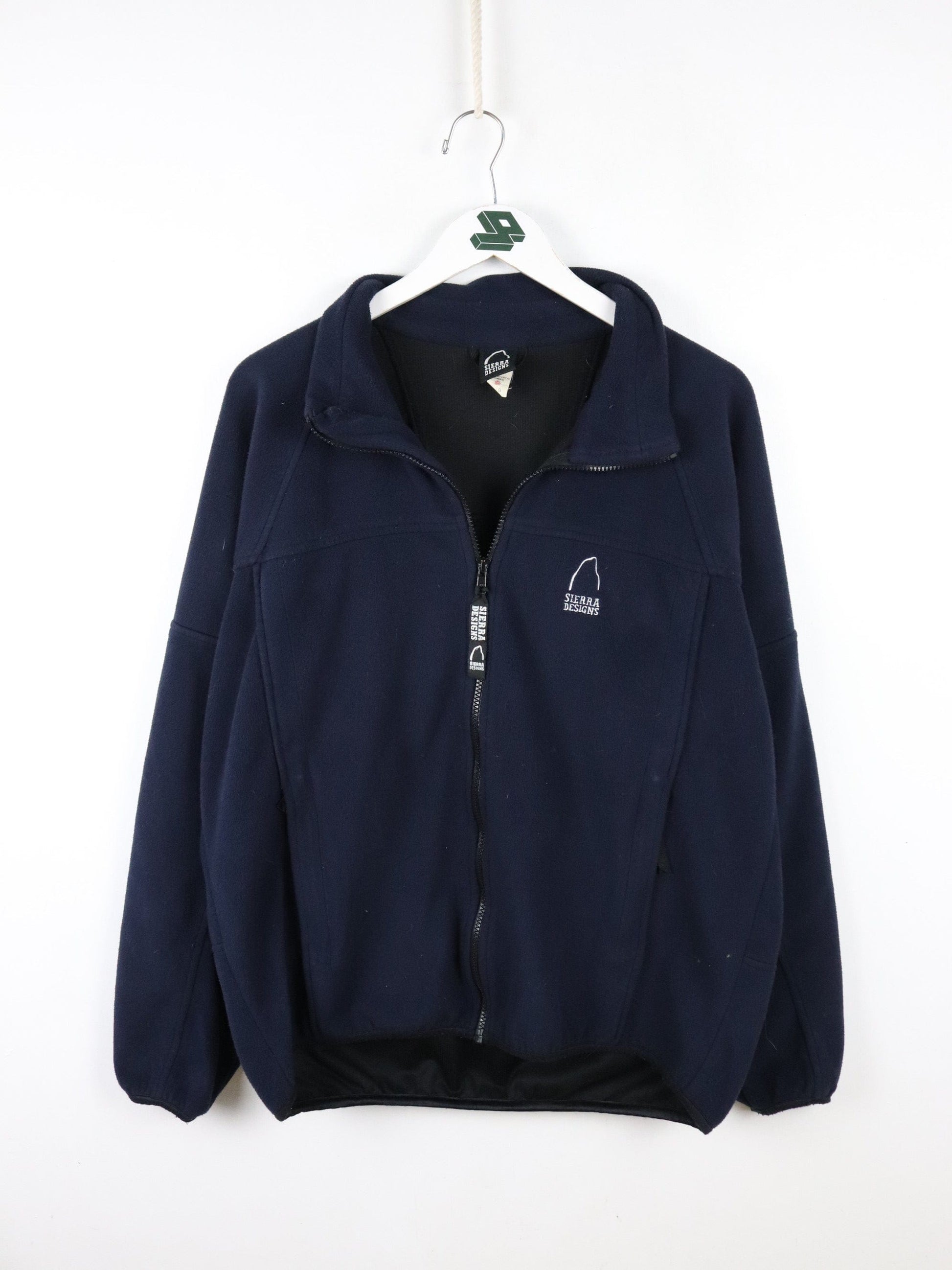 Vintage Sierra Design Fleece Sweater Mens Large Blue from propervintagecanada
