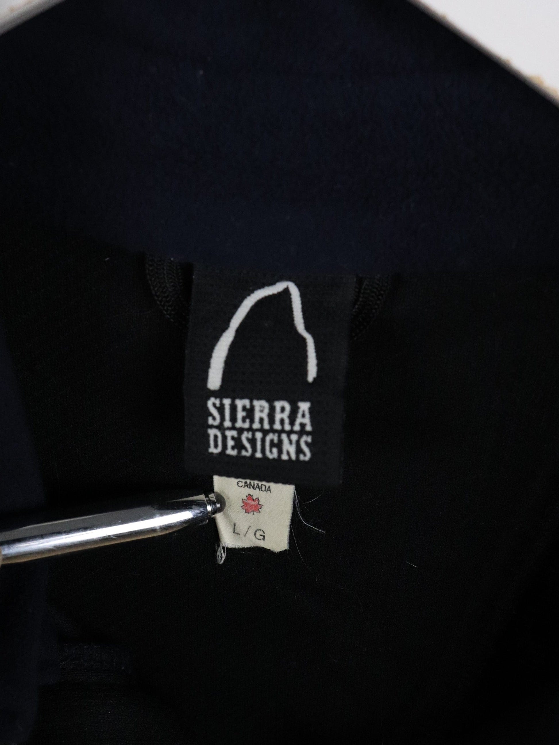 Vintage Sierra Design Fleece Sweater Mens Large Blue from propervintagecanada