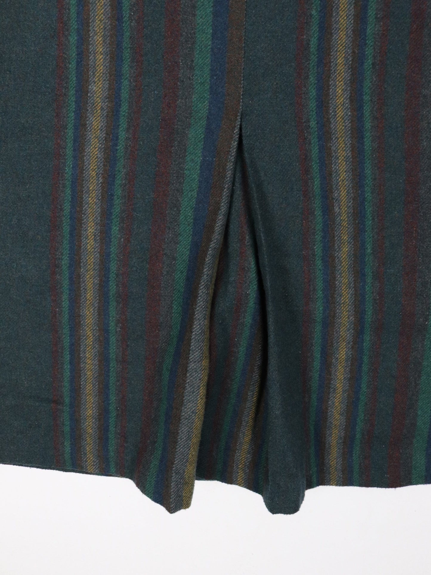 Vintage Skirt Womens 24 Green Striped Casual from propervintagecanada