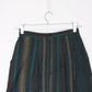 Vintage Skirt Womens 24 Green Striped Casual from propervintagecanada