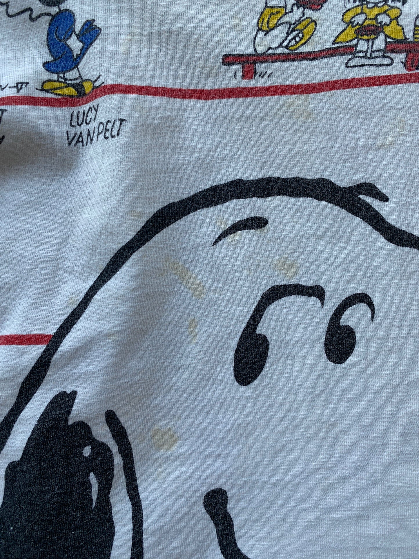 Vintage Snoopy T Shirt Youth M/L White from propervintagecanada