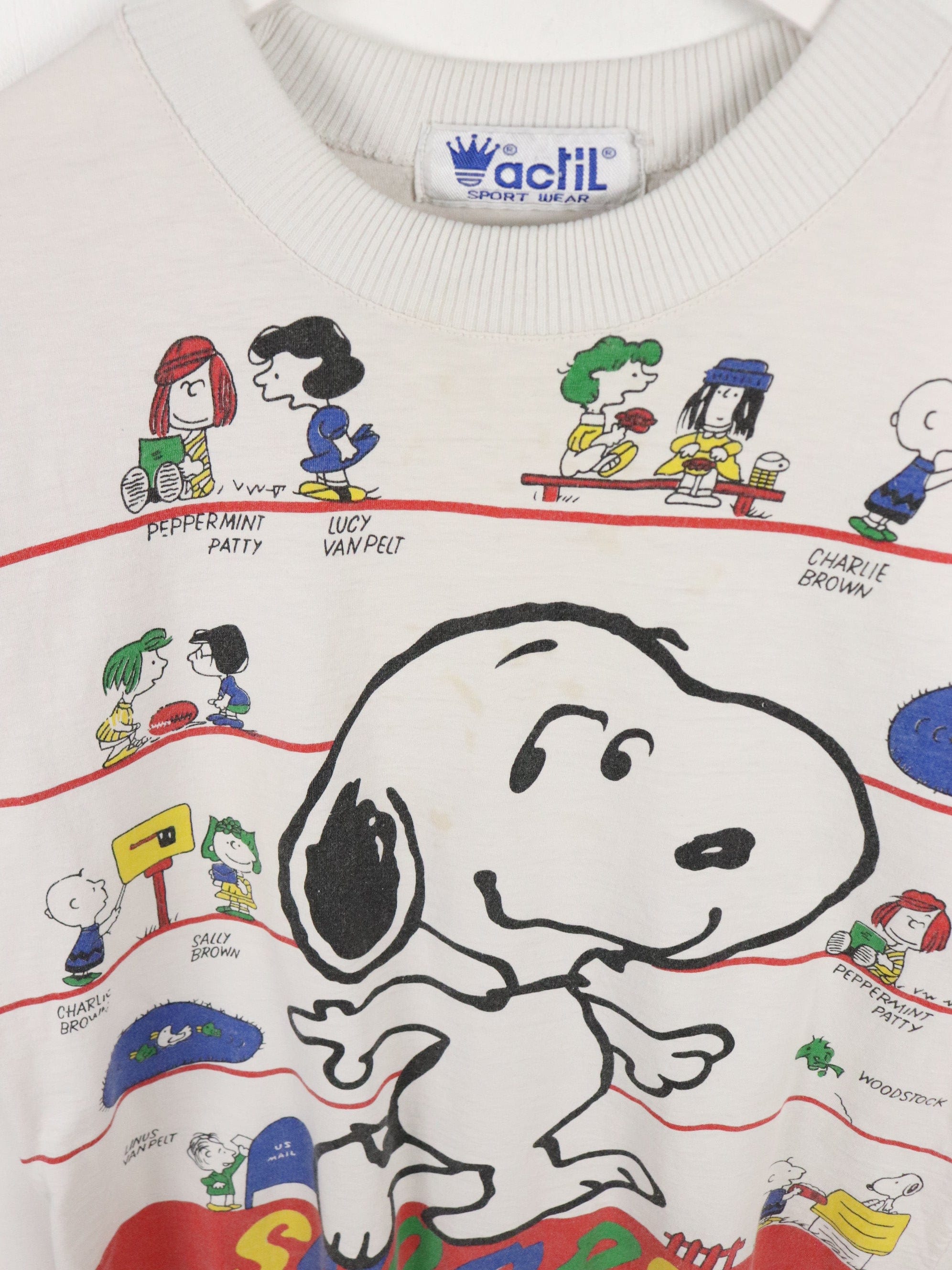 Vintage Snoopy T Shirt Youth M/L White – Proper Vintage