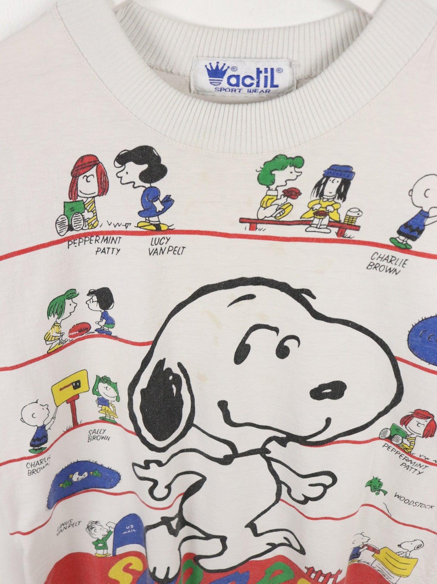 Vintage Snoopy T Shirt Youth M/L White from propervintagecanada
