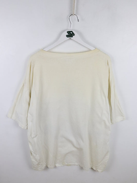 Vintage Snow White Christmas T Shirt Mens XL White Disney