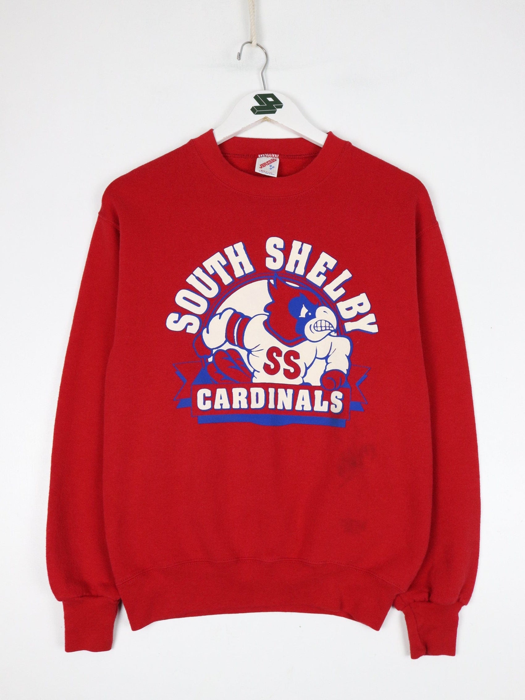 Vintage South Shelby Cardinals Sweatshirt Fits Mens XS/S Red 90s