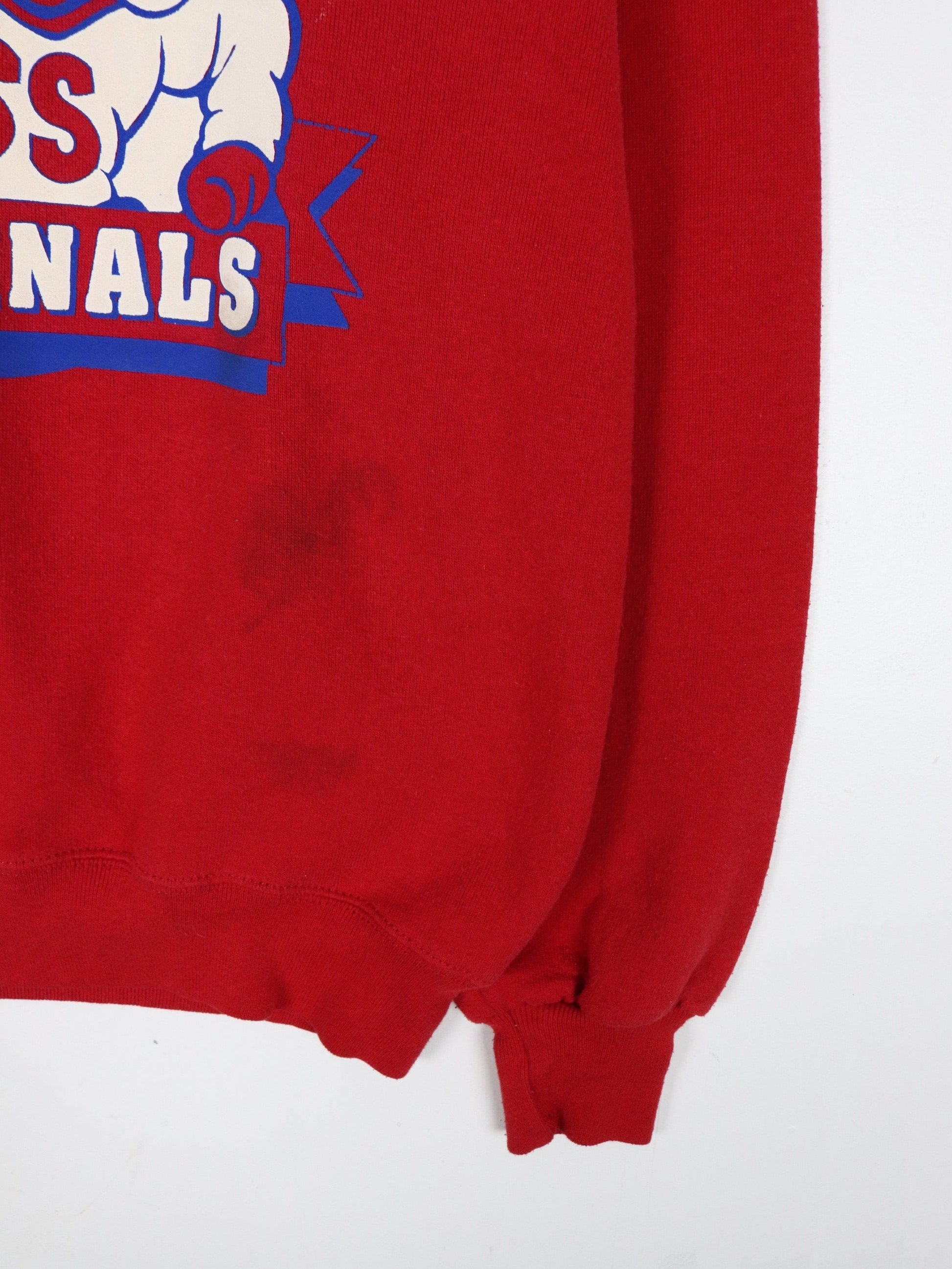 Vintage South Shelby Cardinals Sweatshirt Fits Mens XS/S Red 90s from propervintagecanada