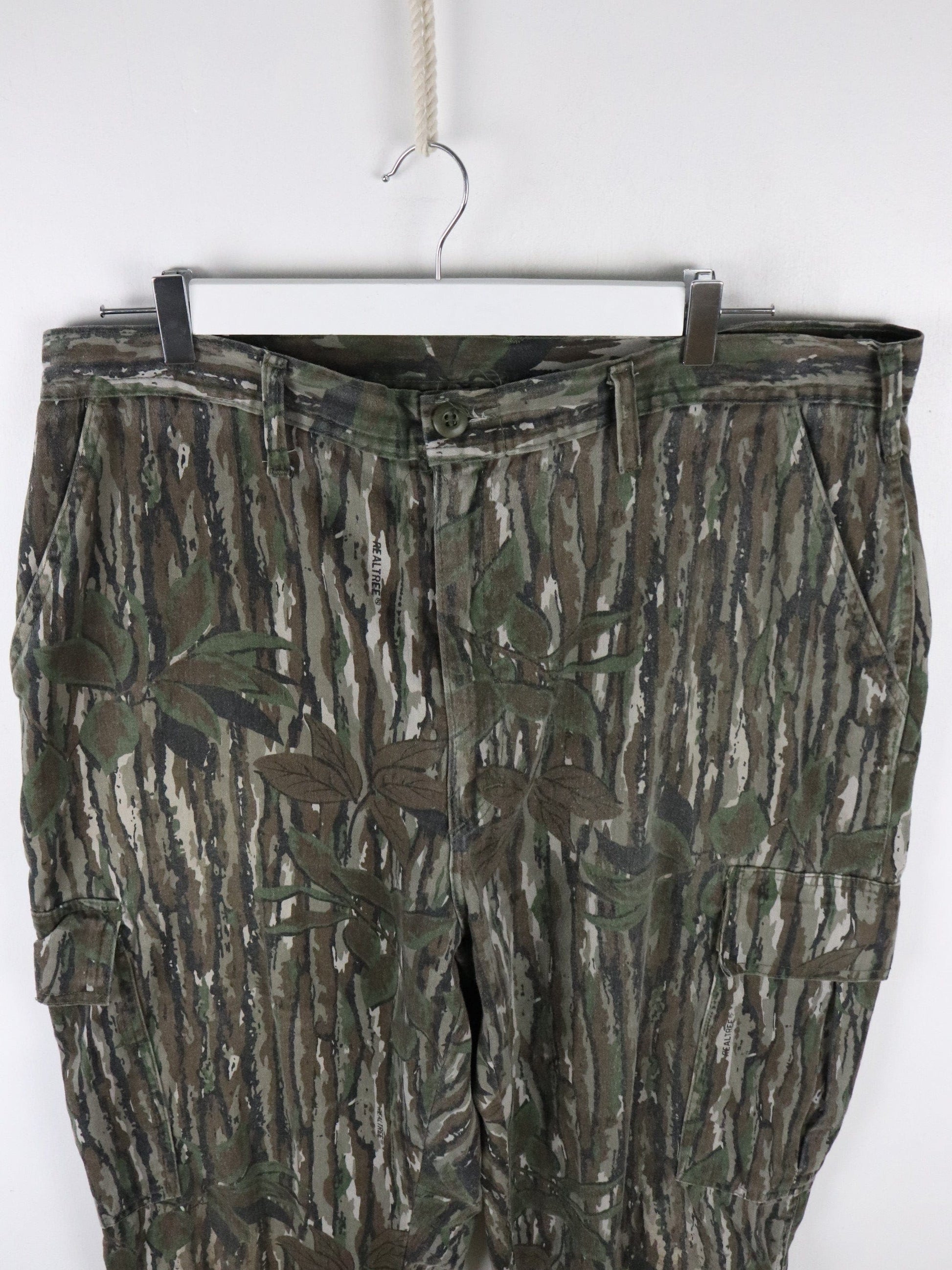 Vintage Spartan Pants Mens 38 x 34 Brown Tree Camo Cargo from propervintagecanada