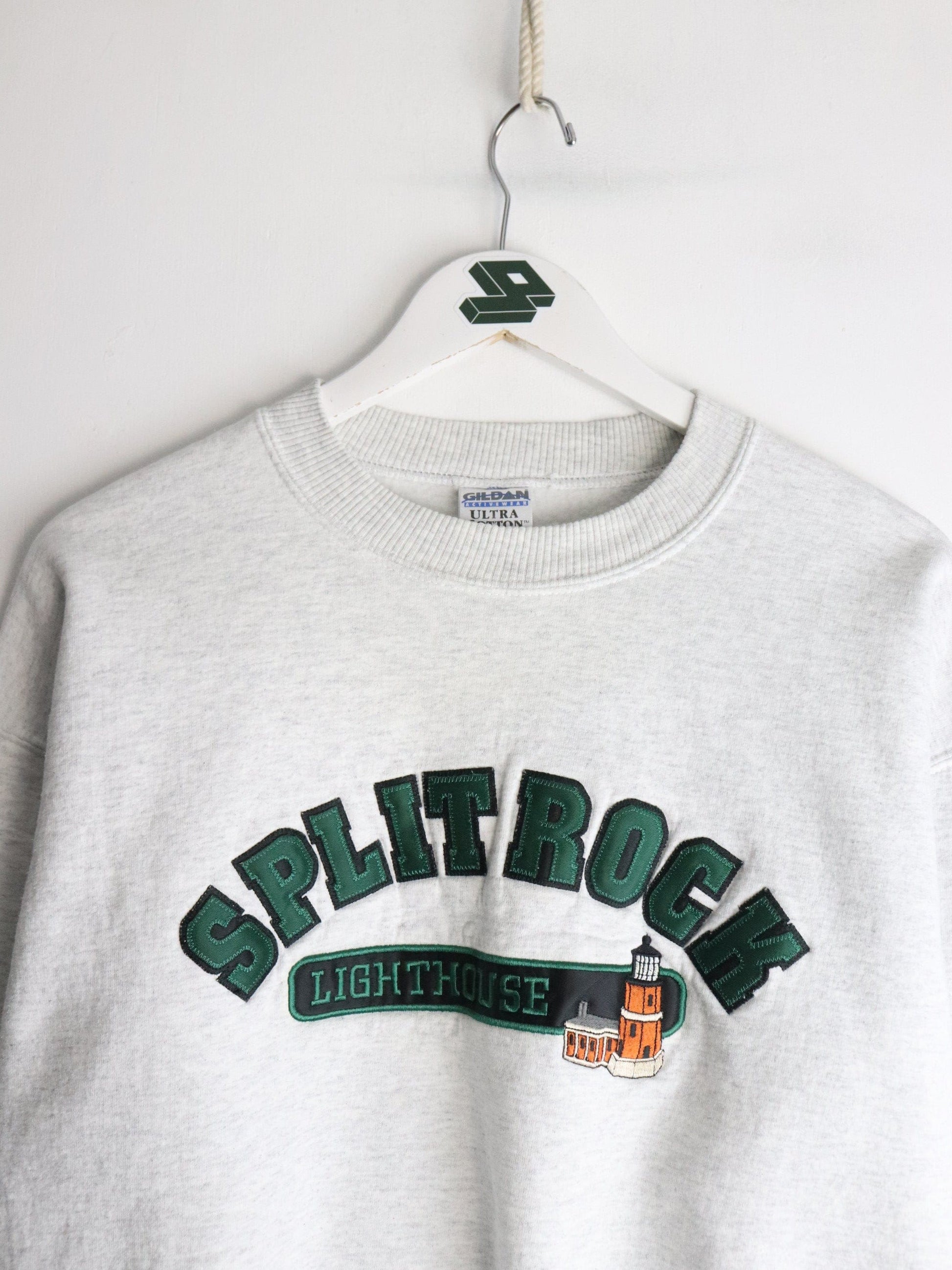 Vintage Splitrock Lighthouse Sweatshirt Mens Medium Grey from propervintagecanada
