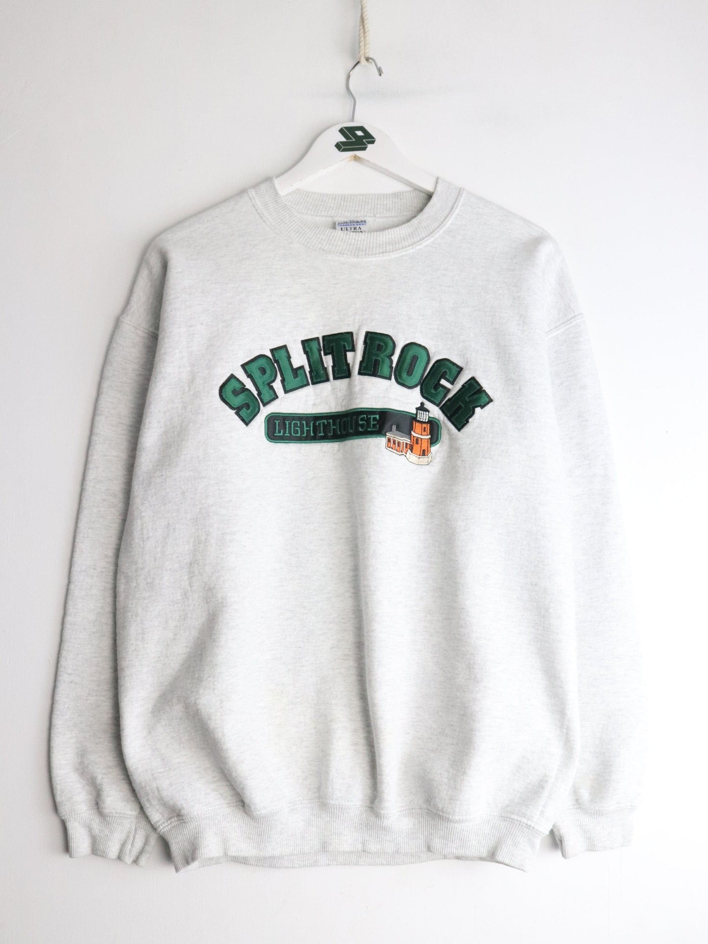Vintage Splitrock Lighthouse Sweatshirt Mens Medium Grey from propervintagecanada