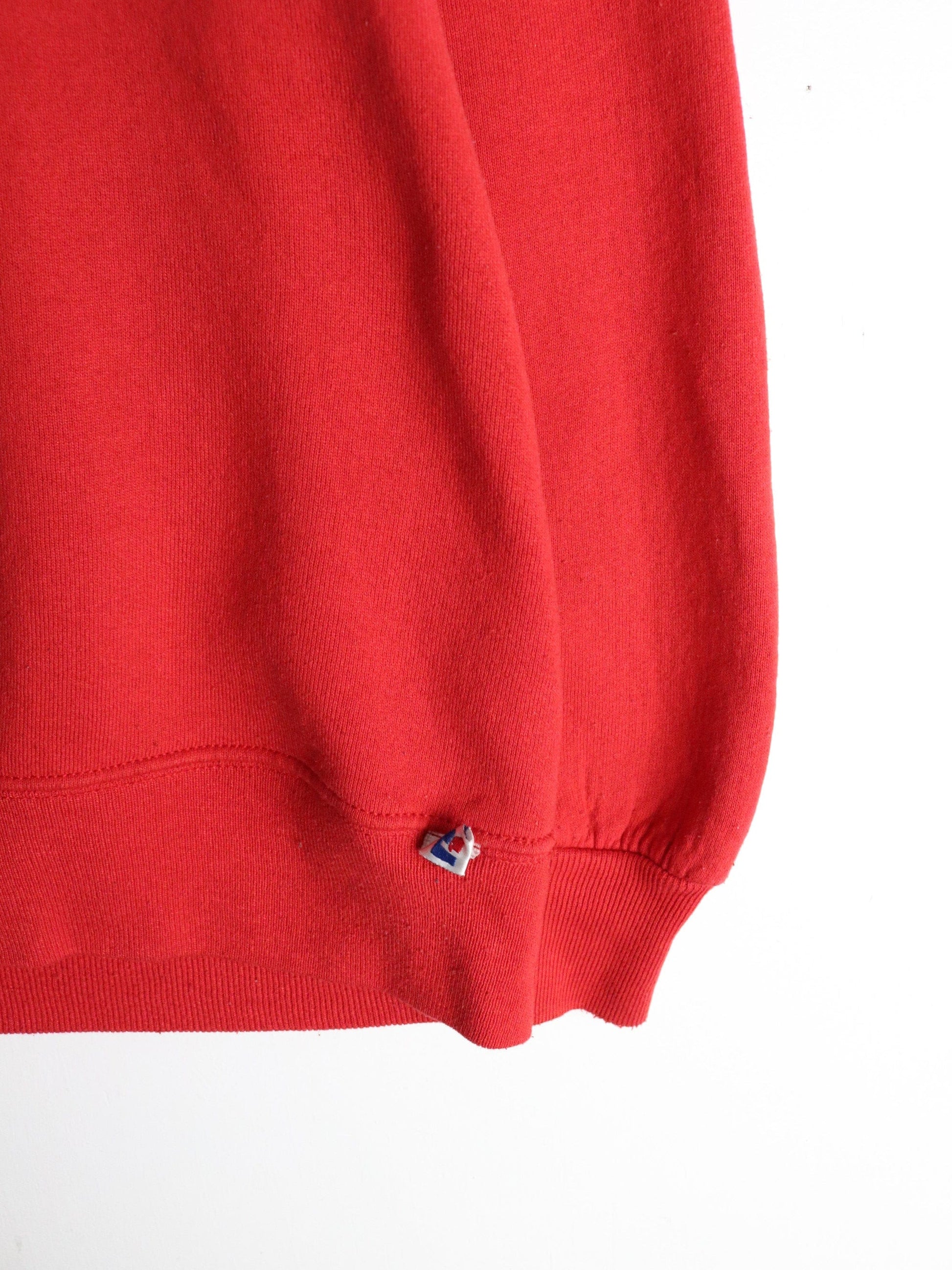 Vintage St. Francis College Sweatshirt Fits Mens Large Red Russell Athletic from propervintagecanada