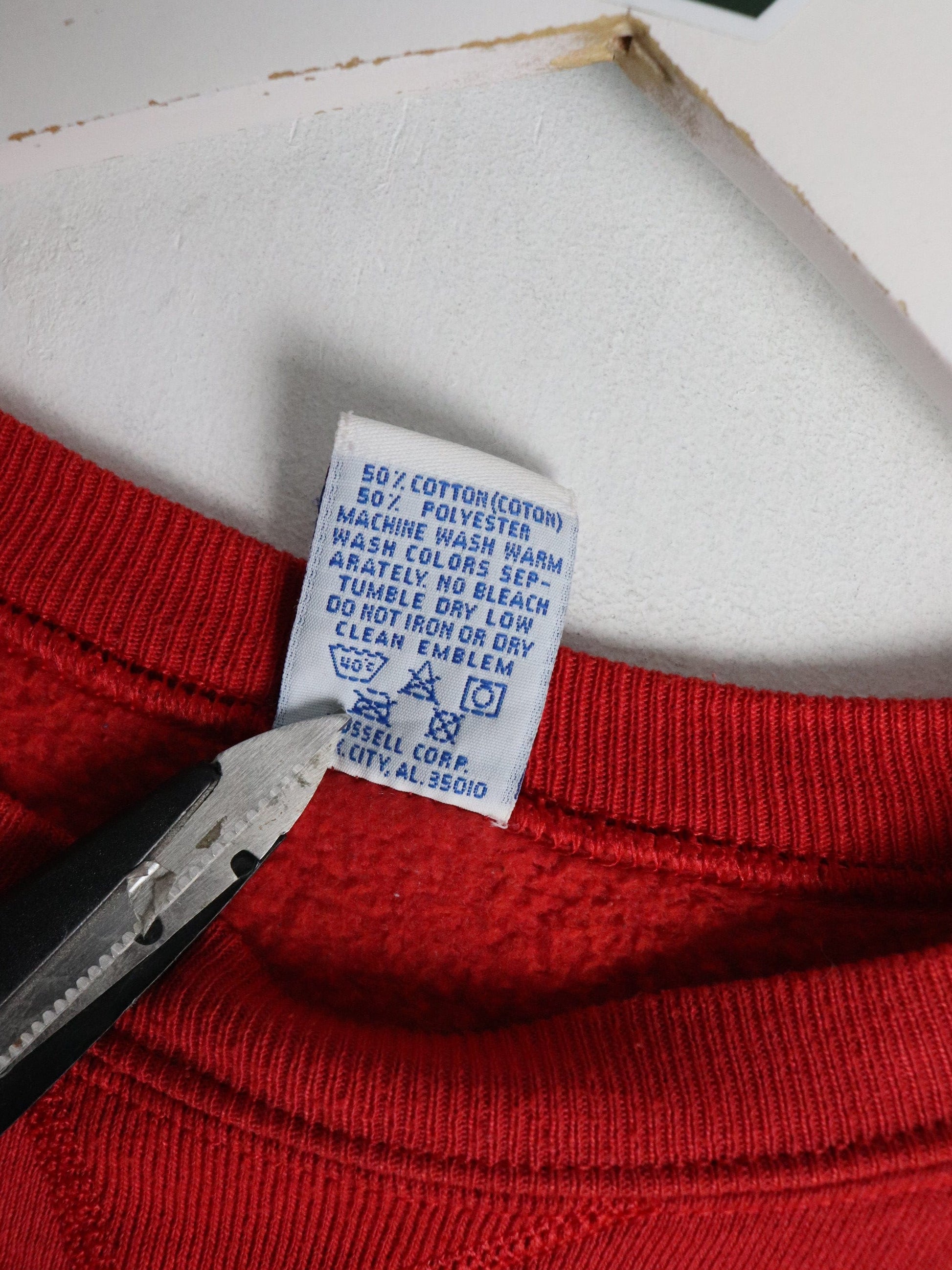 Vintage St. Francis College Sweatshirt Fits Mens Large Red Russell Athletic from propervintagecanada