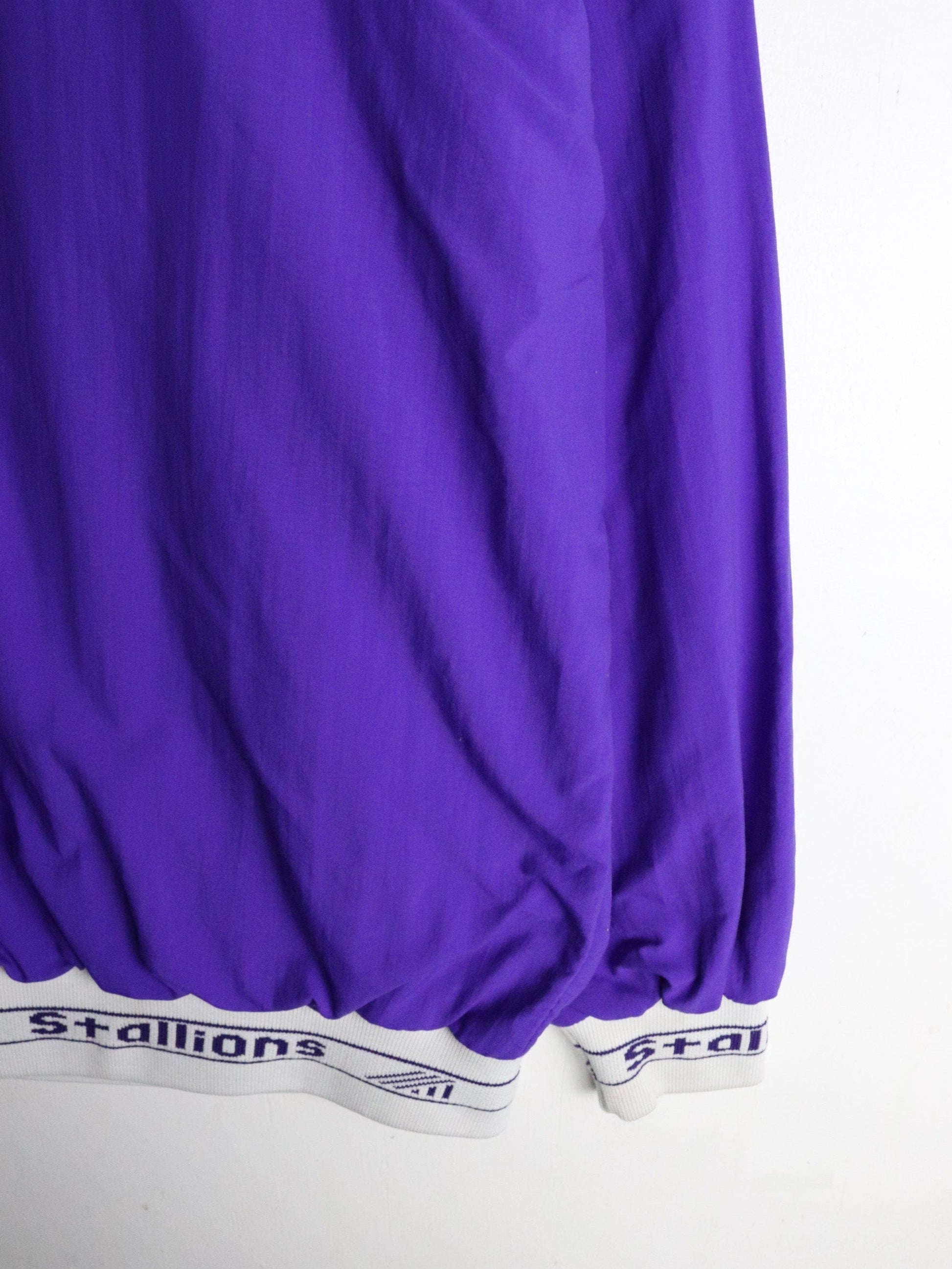 Vintage St. Francis Desales Stallions Jacket Mens Large Purple from propervintagecanada