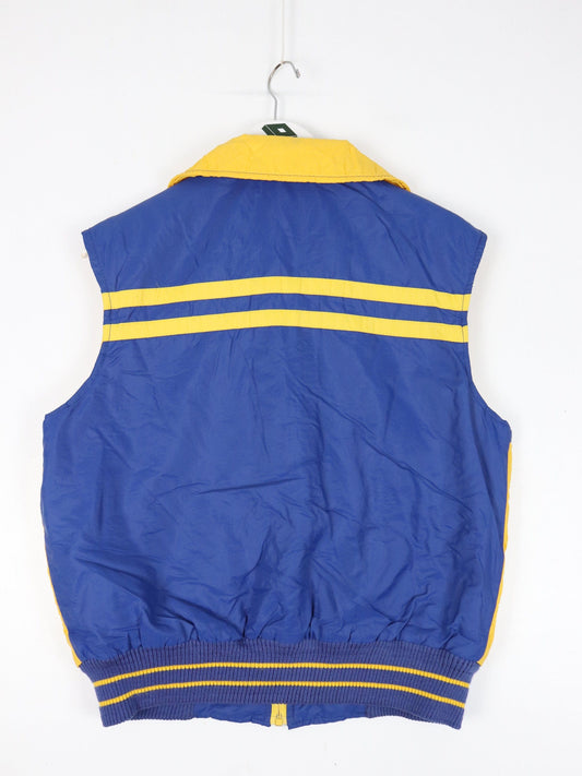 Vintage St. Louis Rams Vest Mens Small Blue NFL Jacket