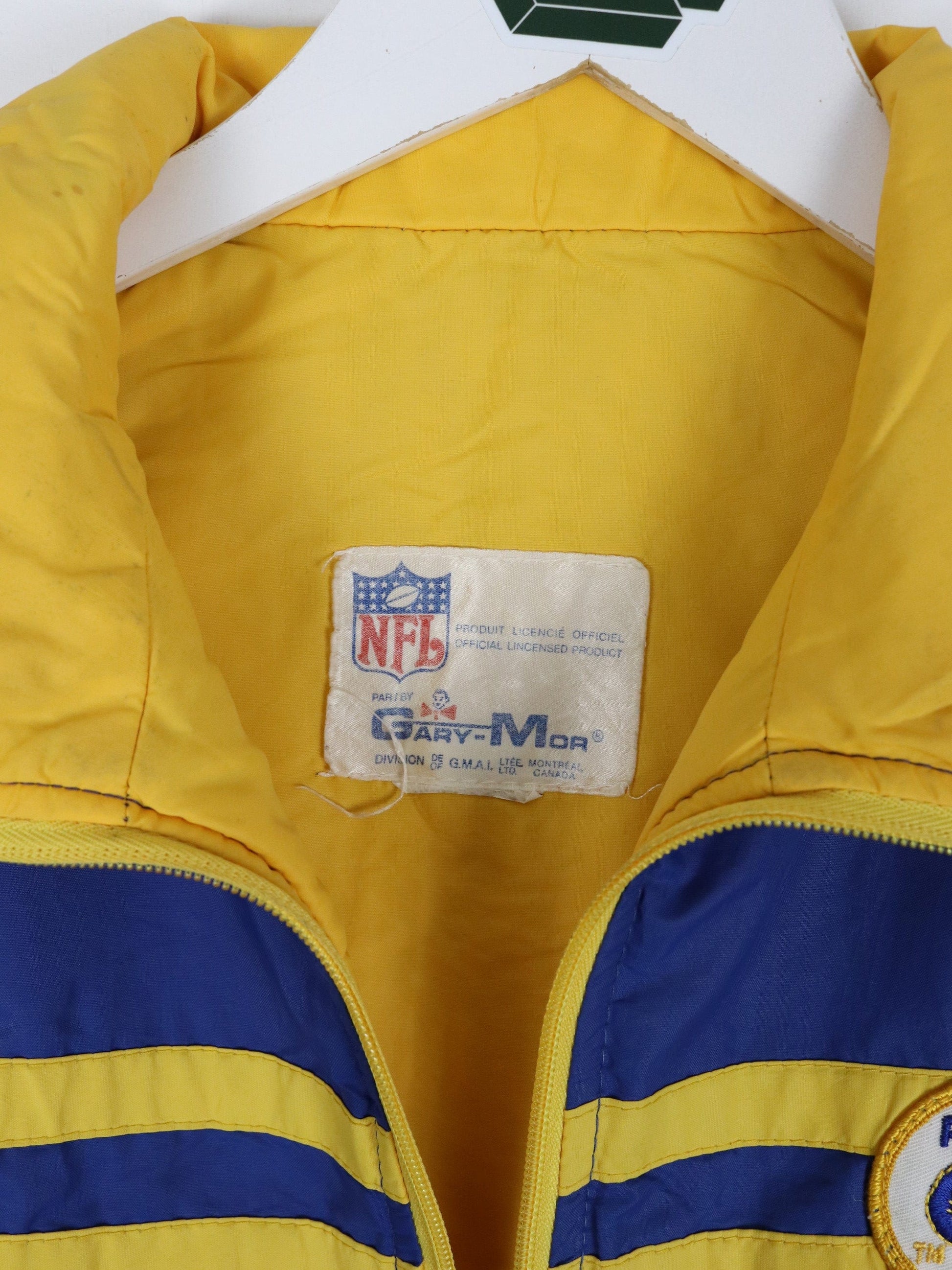 Vintage St. Louis Rams Vest Mens Small Blue NFL Jacket
