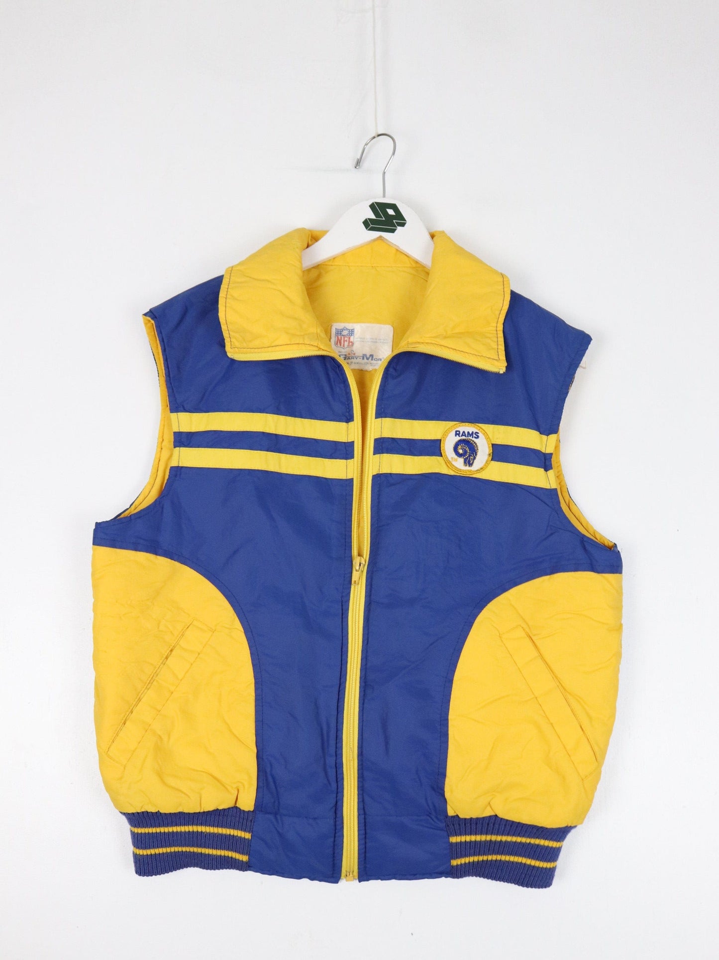 Vintage St. Louis Rams Vest Mens Small Blue NFL Jacket
