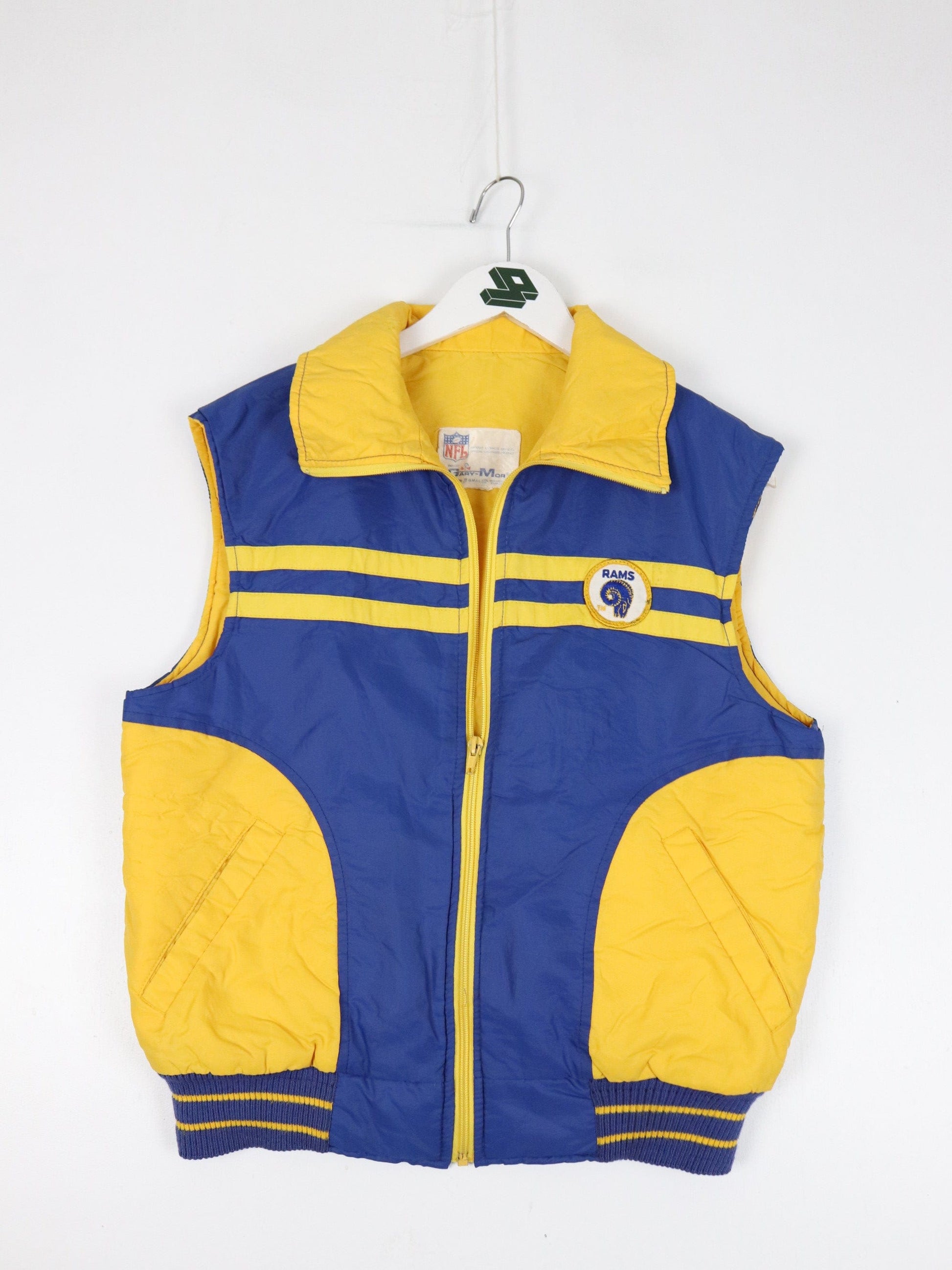 Vintage St. Louis Rams Vest Mens Small Blue NFL Jacket