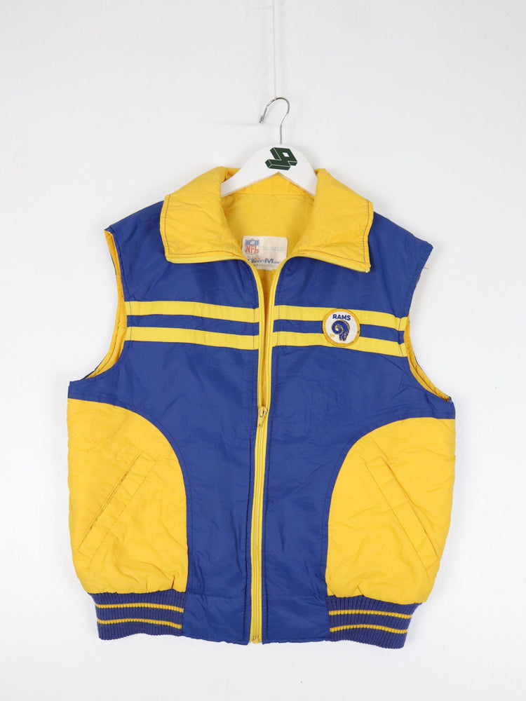 Vintage St. Louis Rams Vest Mens Small Blue NFL Jacket from propervintagecanada
