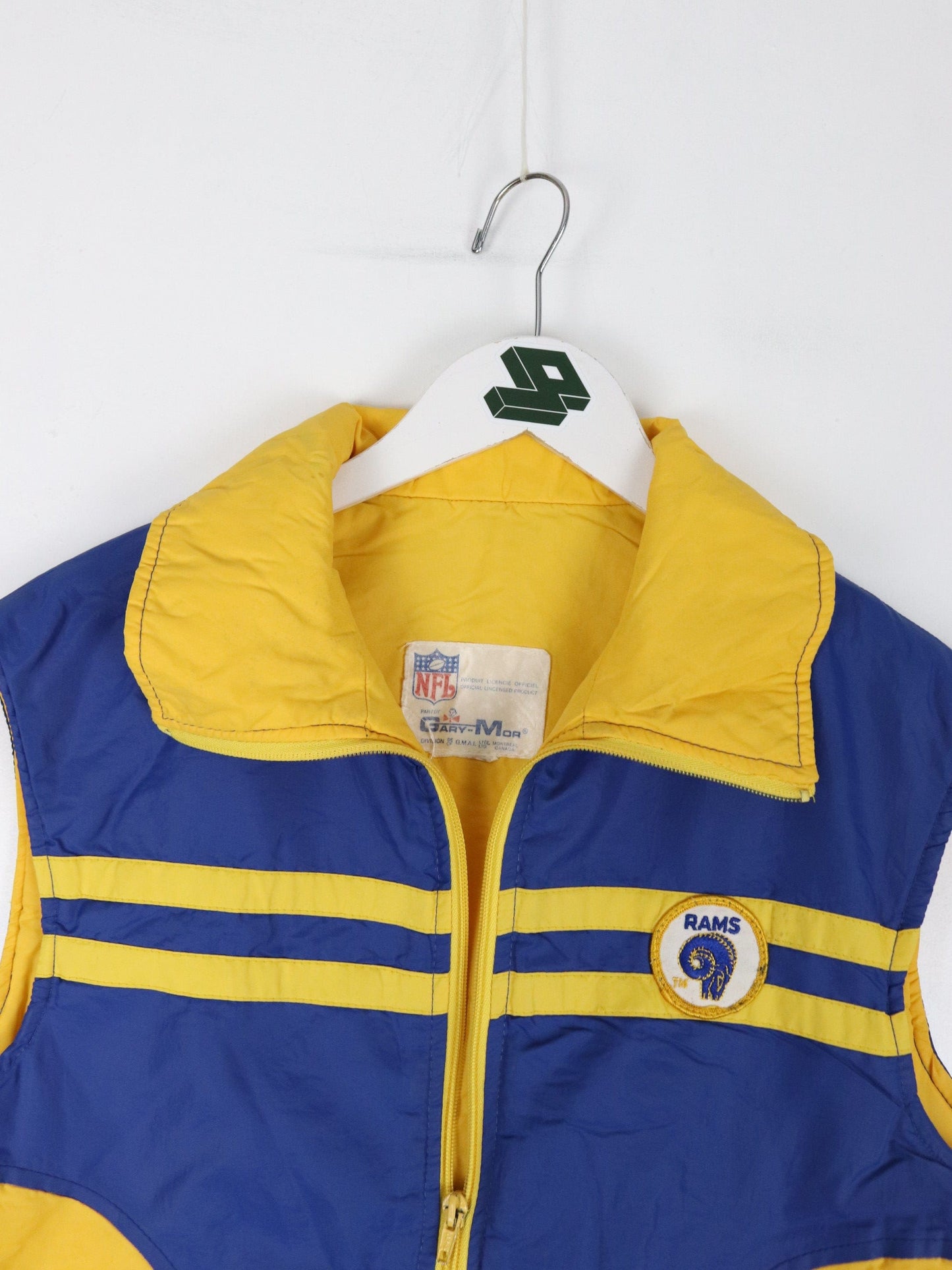 Vintage St. Louis Rams Vest Mens Small Blue NFL Jacket