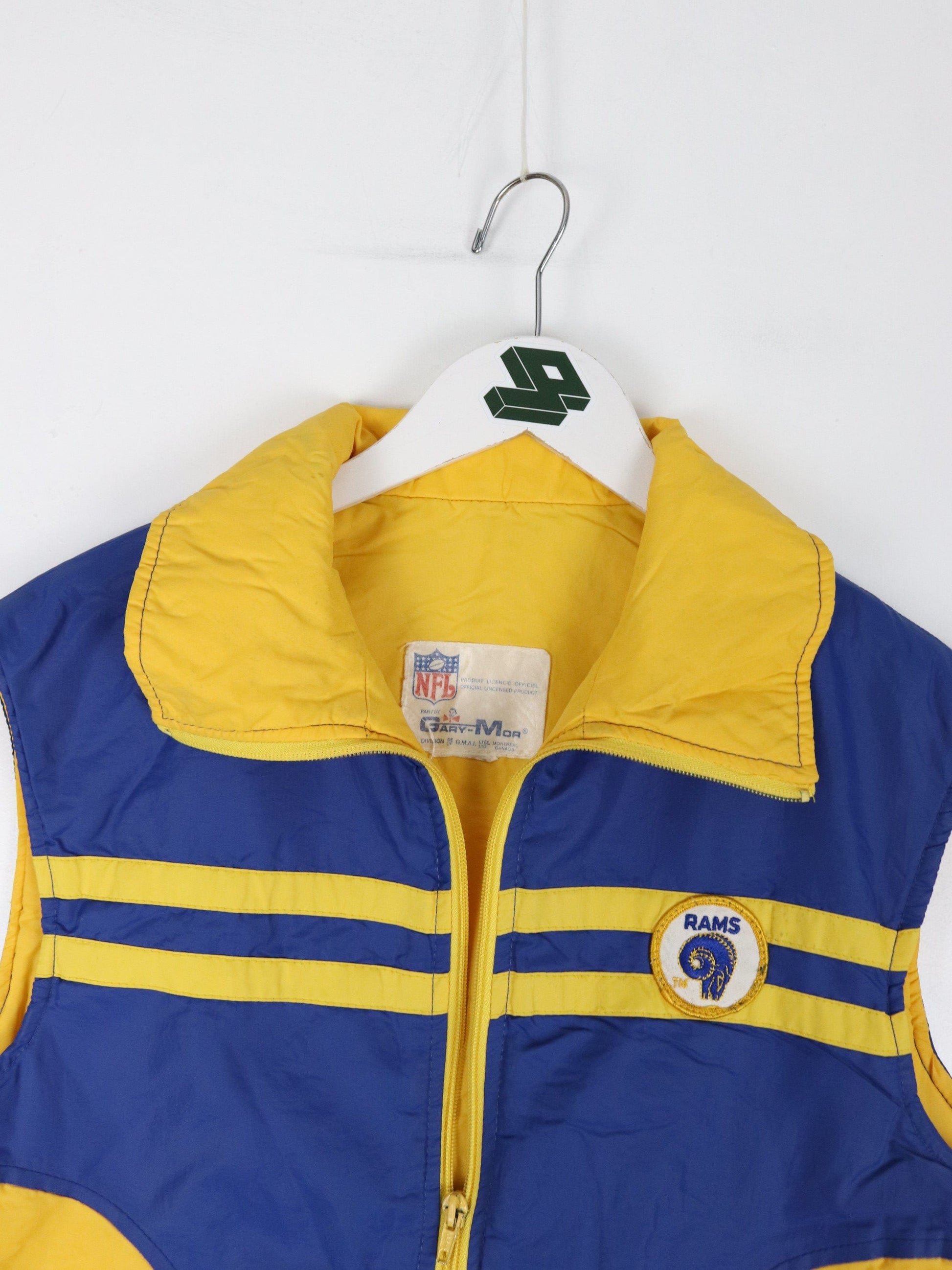Vintage St. Louis Rams Vest Mens Small Blue NFL Jacket
