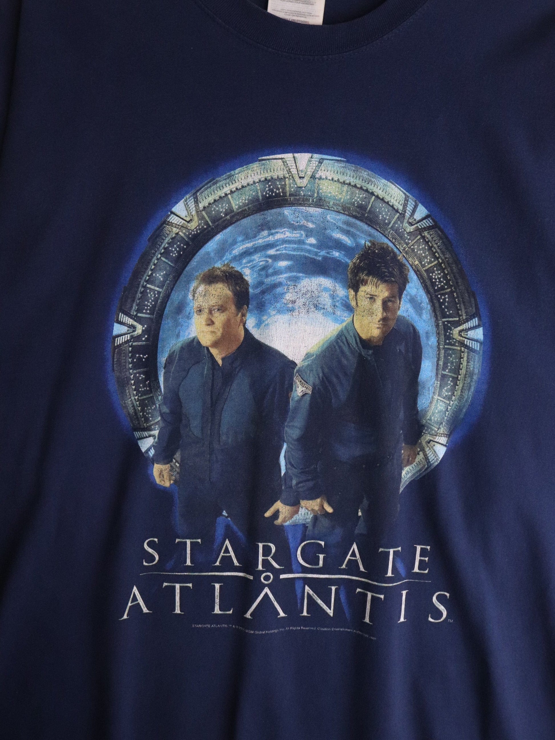Vintage Stargate Atlantis T Shirt Mens 2XL Blue from propervintagecanada