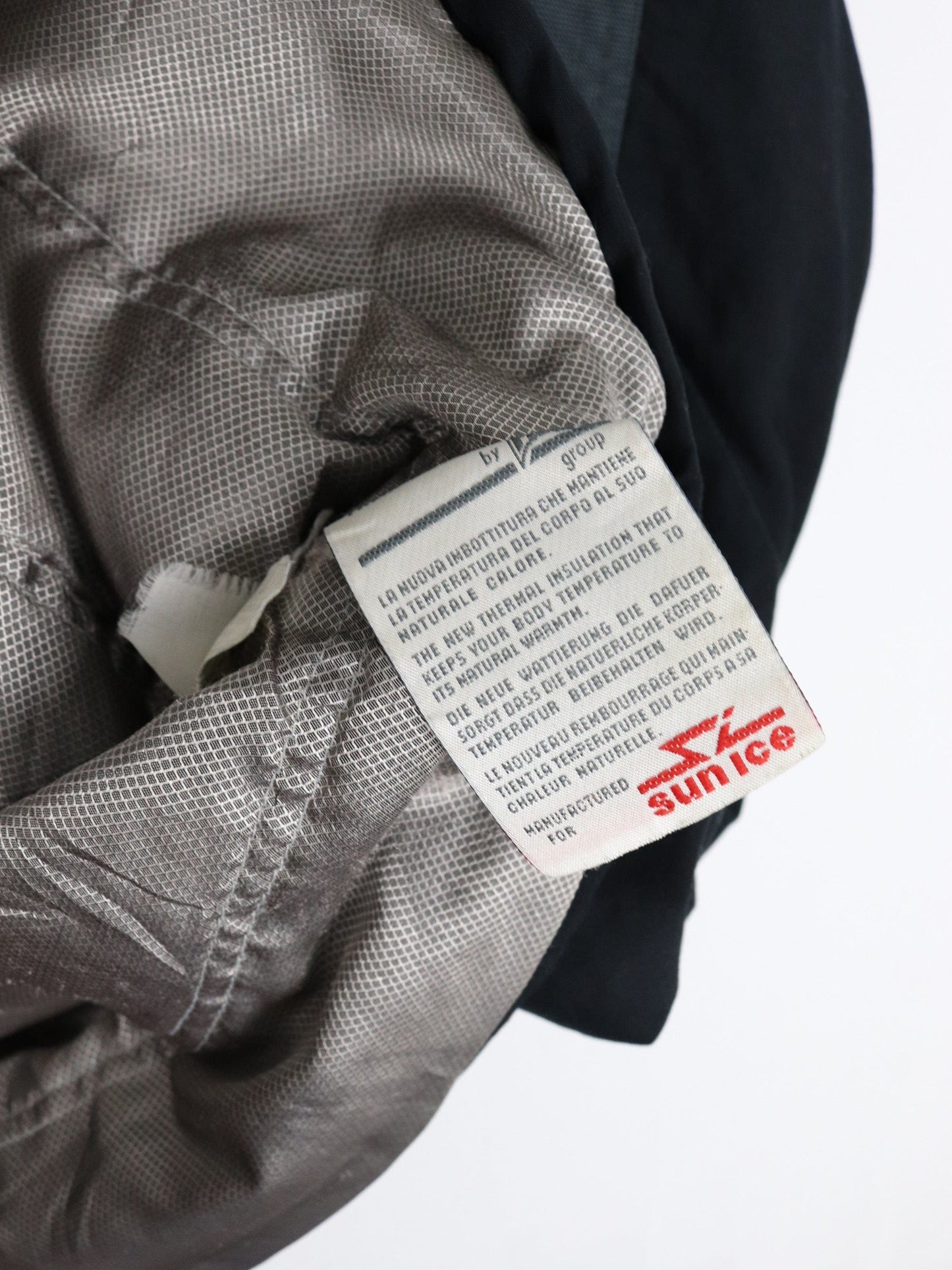 Vintage Sunice Jacket Mens Medium Black Fire Ice Ski Snowboarding Coat