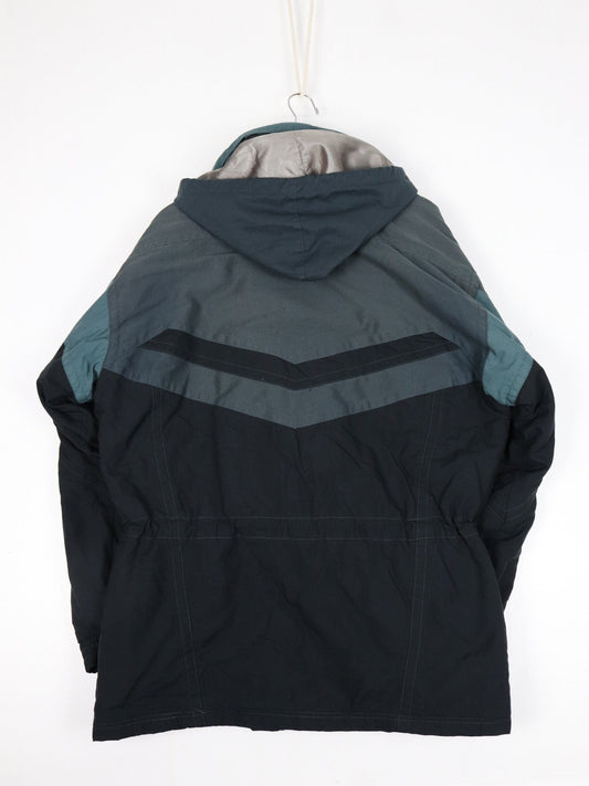 Vintage Sunice Jacket Mens Medium Black Fire Ice Ski Snowboarding Coat