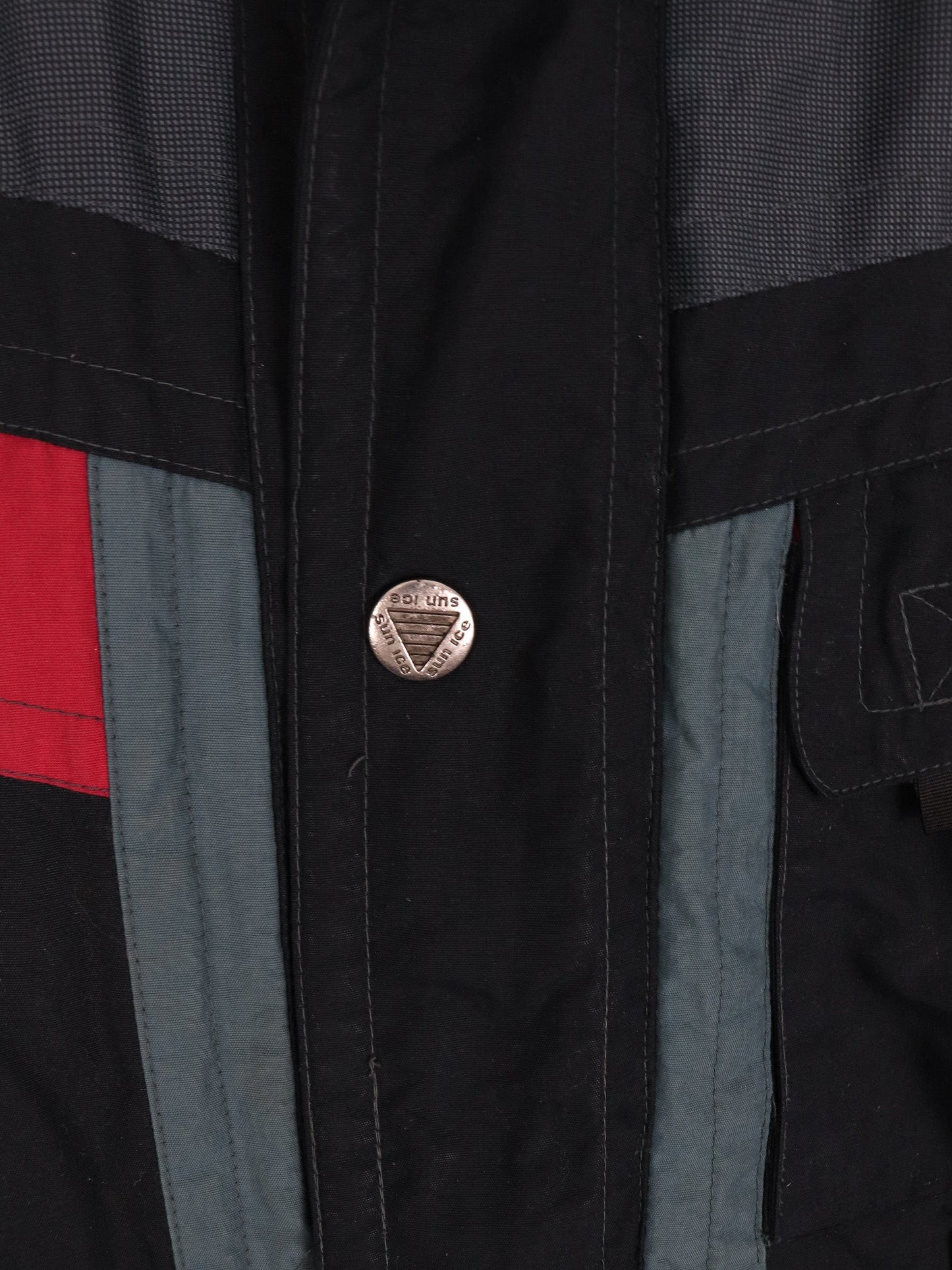 Vintage Sunice Jacket Mens Medium Black Fire Ice Ski Snowboarding Coat