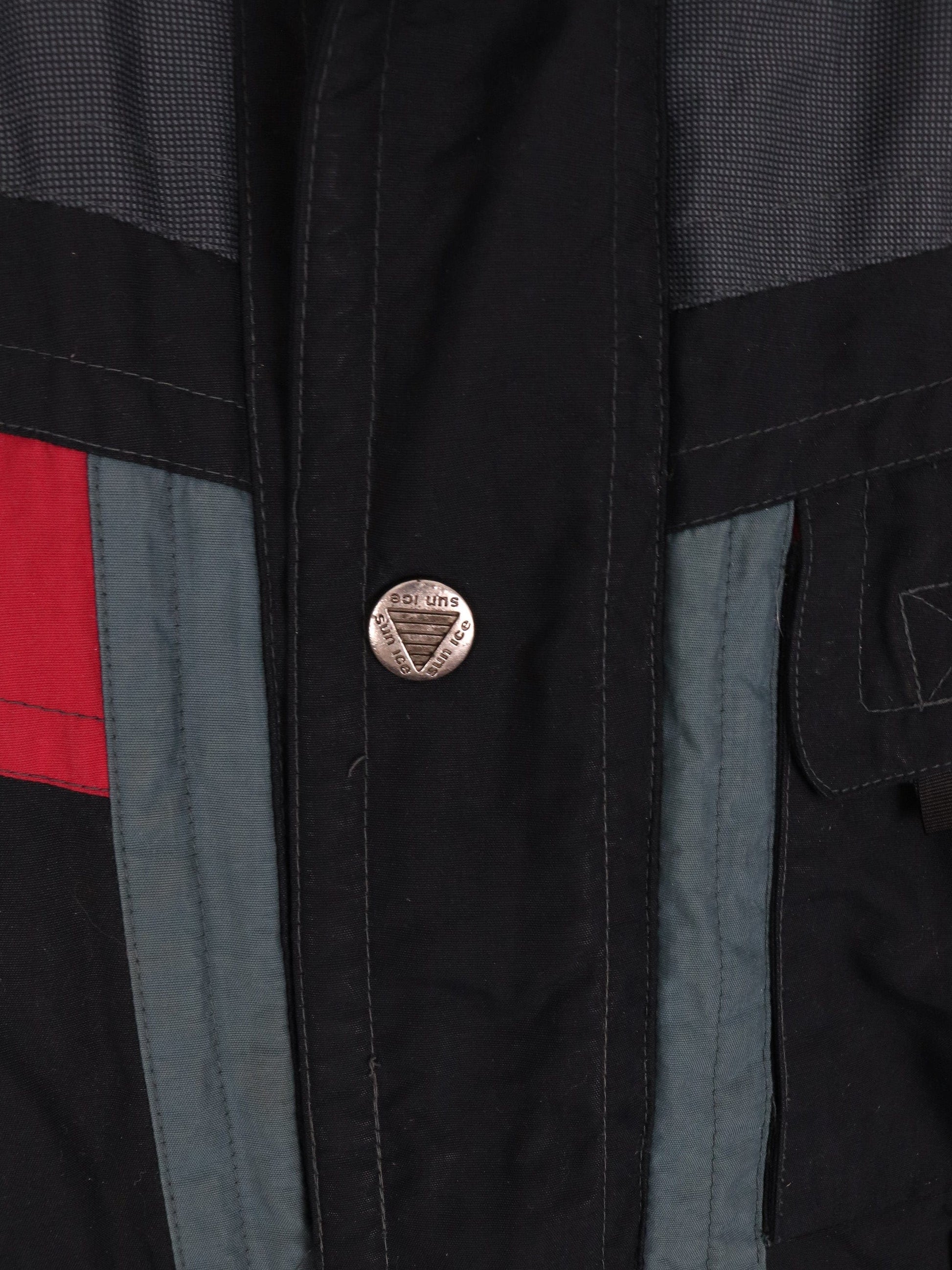 Vintage Sunice Jacket Mens Medium Black Fire Ice Ski Snowboarding Coat