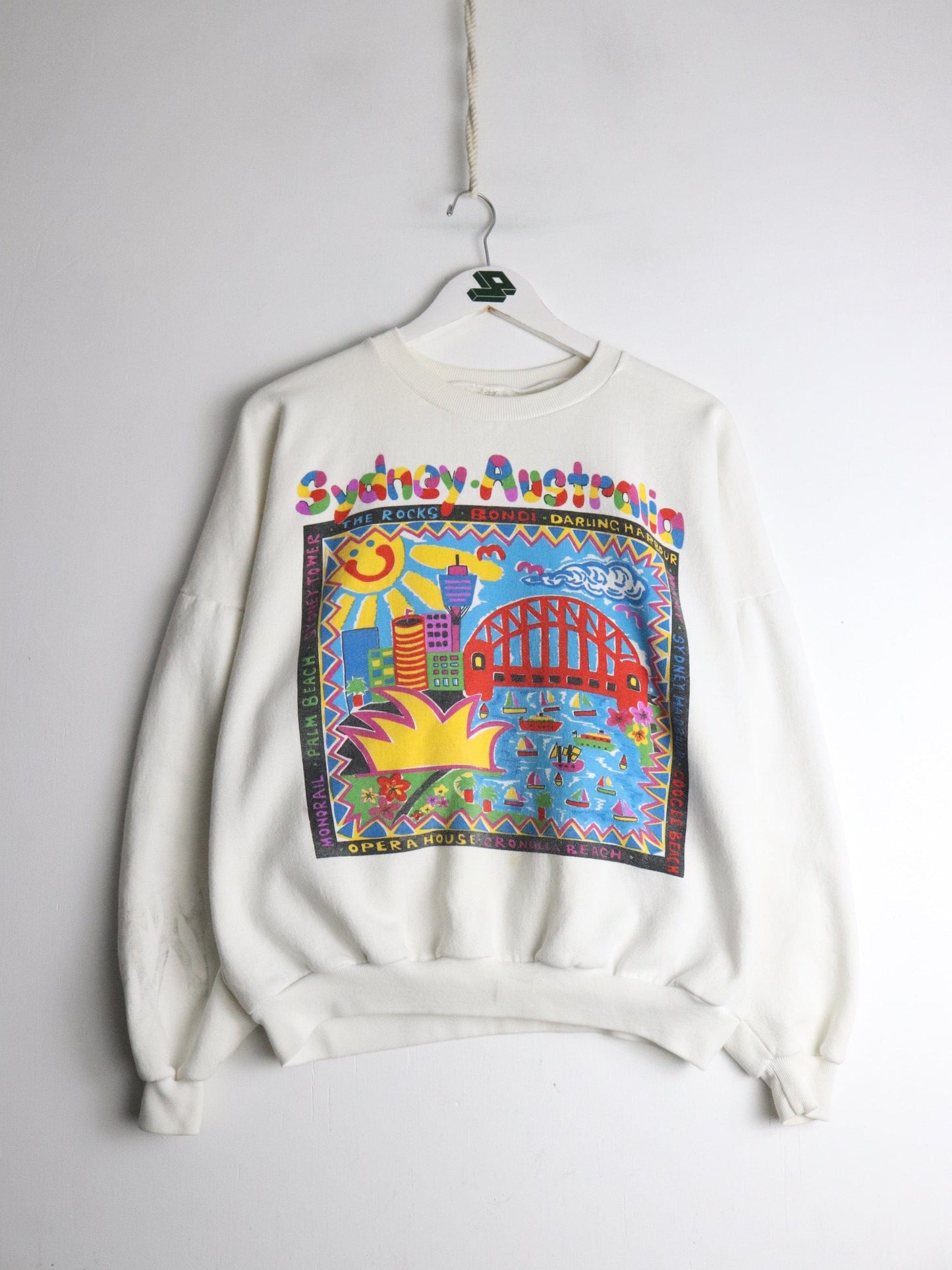 Vintage Sydney Australia Sweatshirt Fits Mens Medium White from propervintagecanada