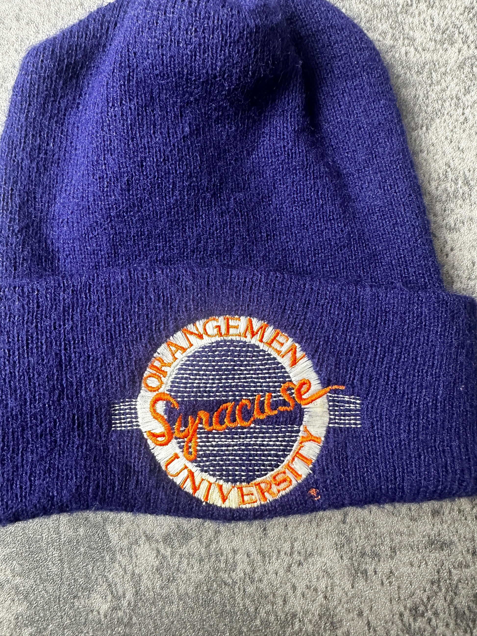 Vintage Syracuse Orange Beanie Adult Blue College from propervintagecanada