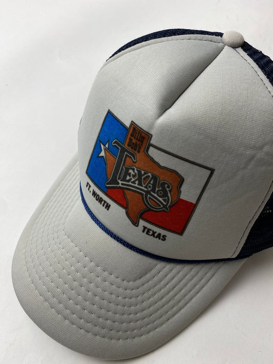Vintage Texas Hat Cap Adult Grey Trucker Snapback