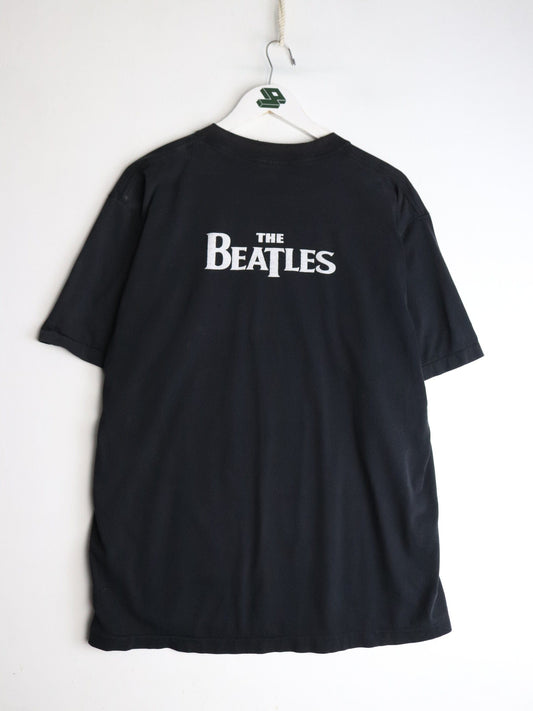Vintage The Beatles Abbey Road T Shirt Mens XL Black