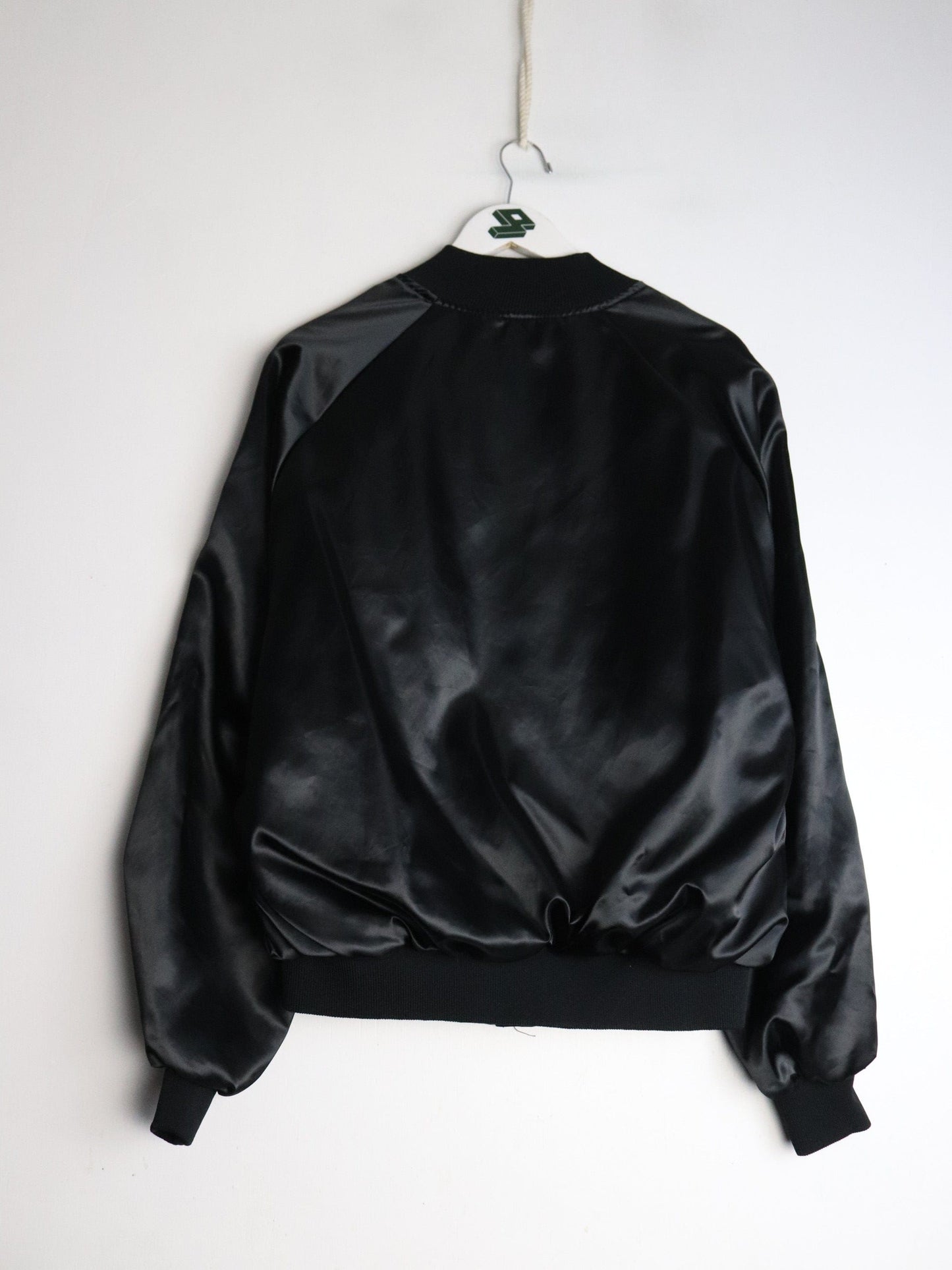 Vintage Theater Army Area Command Satin Jacket Mens XL Black from propervintagecanada
