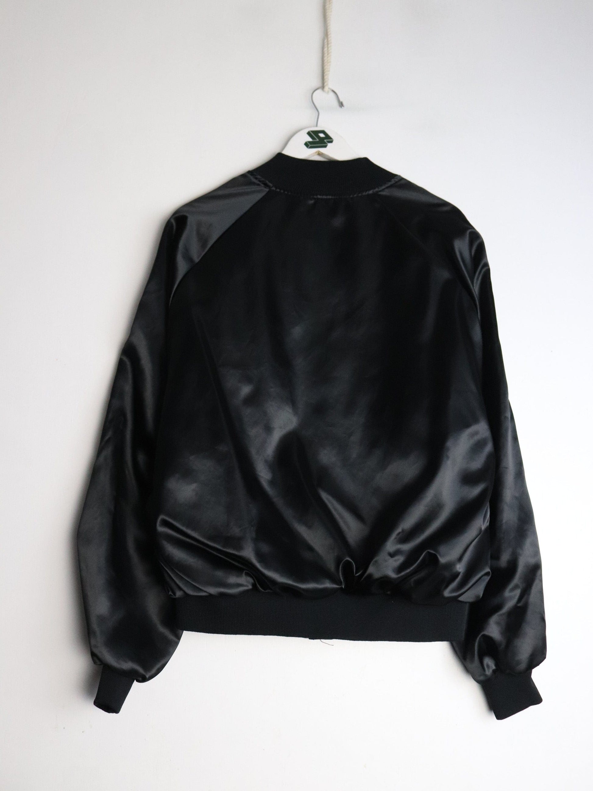 Vintage Theater Army Area Command Satin Jacket Mens XL Black from propervintagecanada