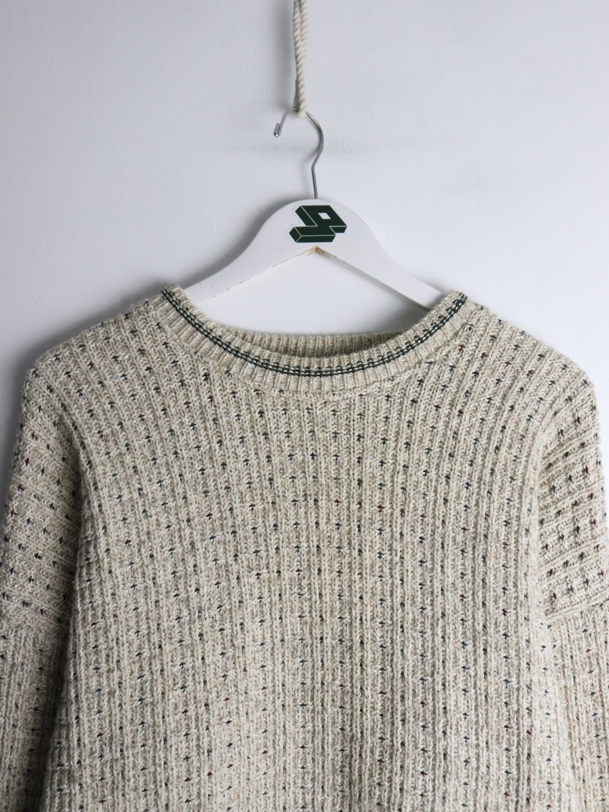 Vintage Timber Bay Sweater Mens Medium Beige Knit from propervintagecanada