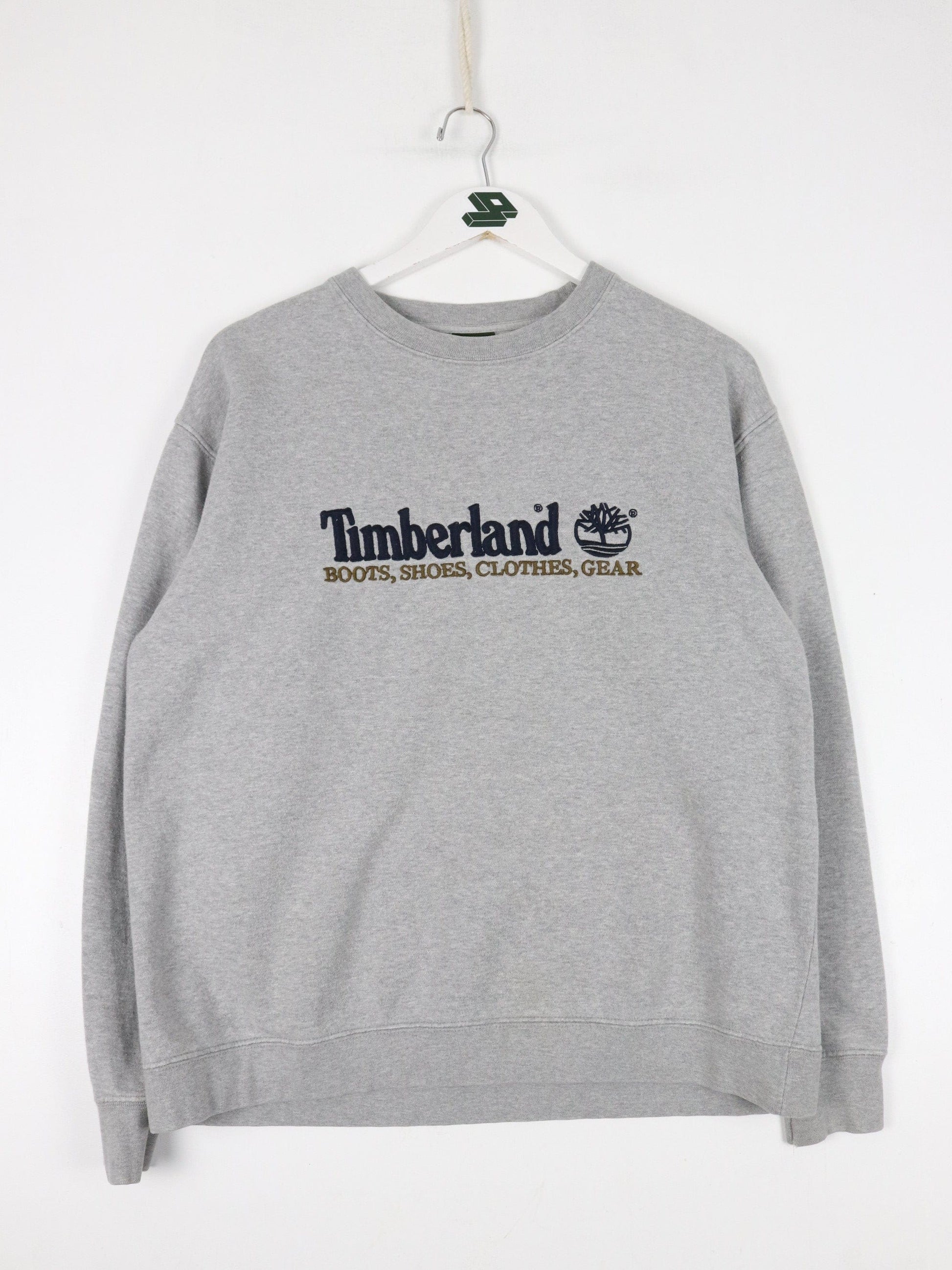 Vintage Timberland Sweatshirt Mens Small Grey Outdoors from propervintagecanada