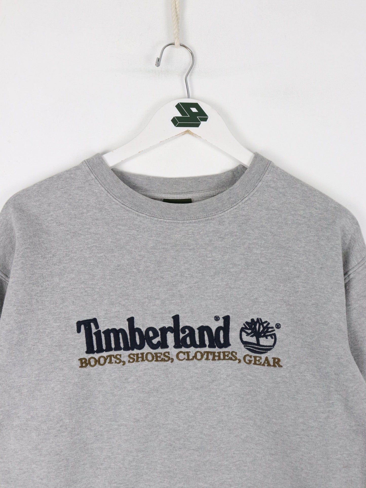 Vintage Timberland Sweatshirt Mens Small Grey Outdoors from propervintagecanada