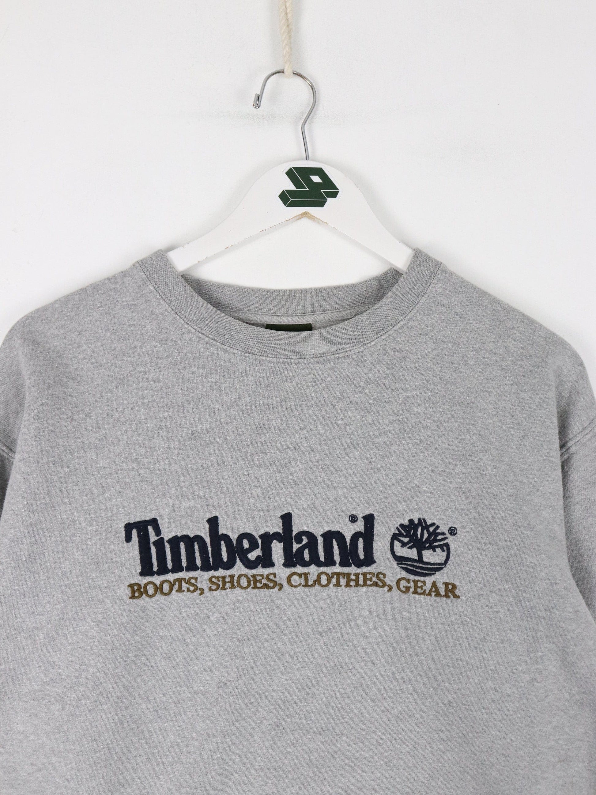 Vintage Timberland Sweatshirt Mens Small Grey Outdoors from propervintagecanada