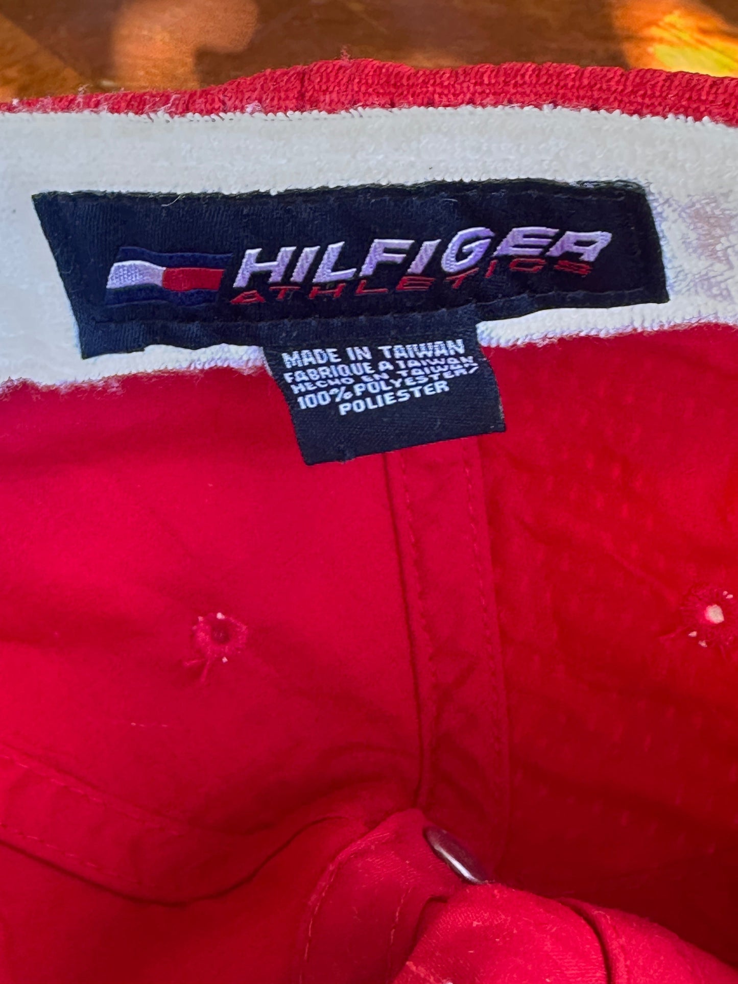 Vintage Tommy Hilfiger Hat Adult Red Strap Back