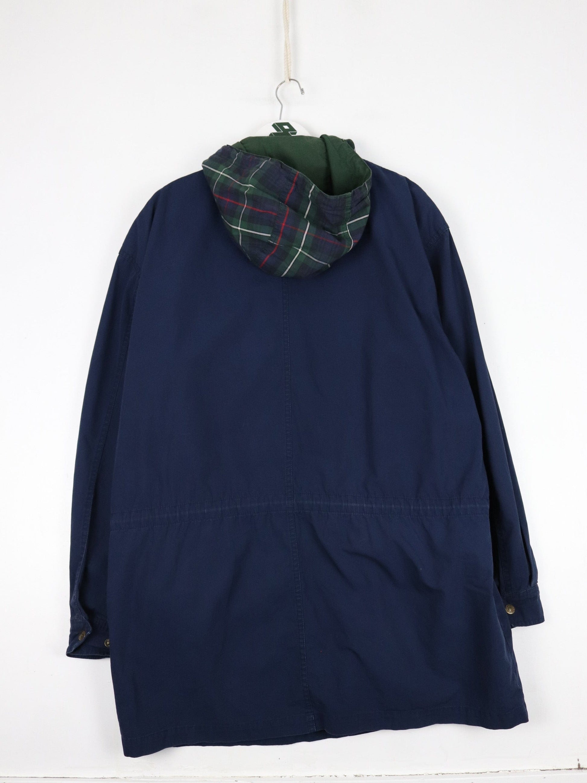 Vintage Tommy Hilfiger Jacket Mens Large Blue Parka Coat 90s from propervintagecanada