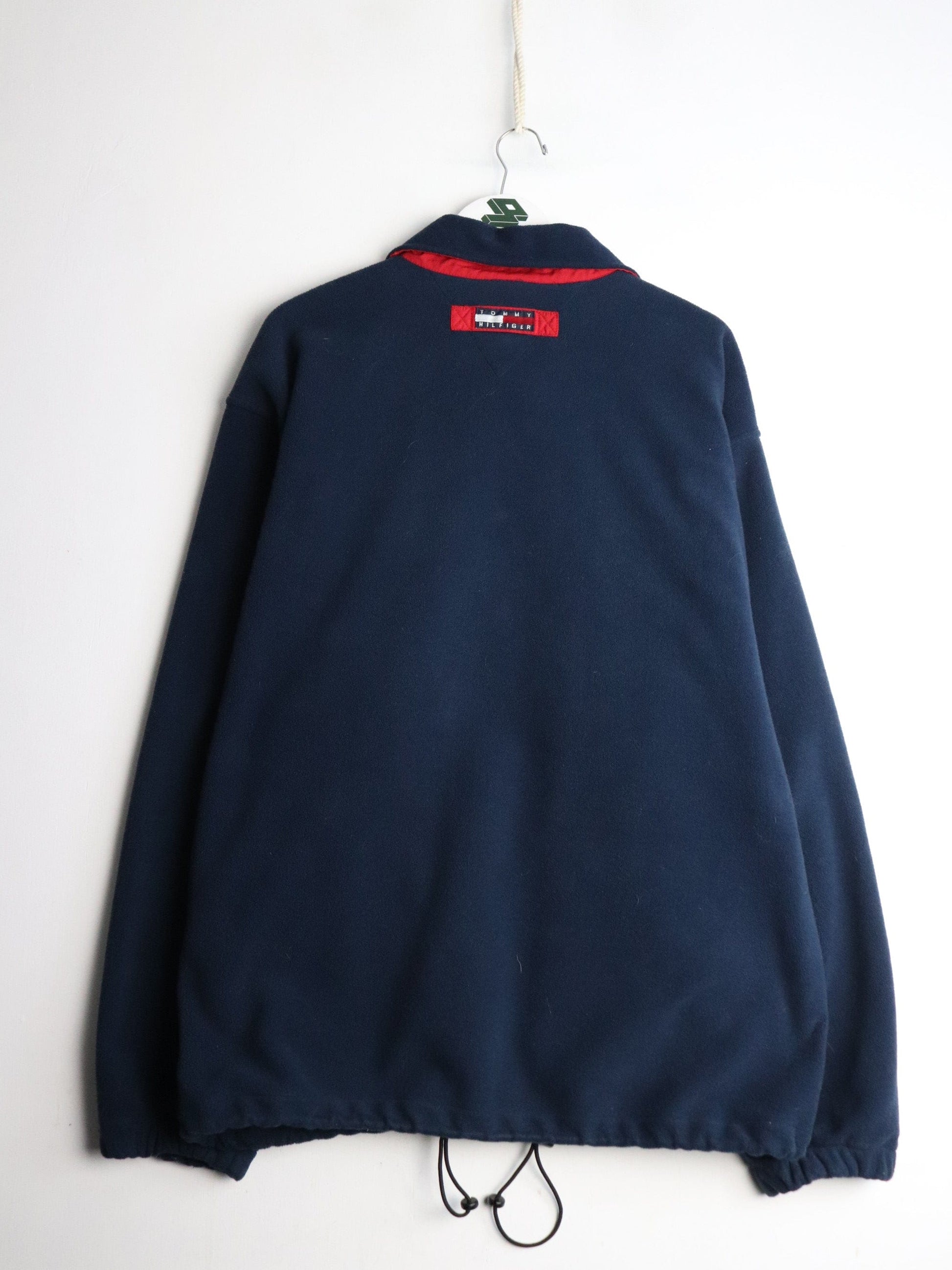 Vintage Tommy Hilfiger Jacket Mens XL Blue Fleece from propervintagecanada